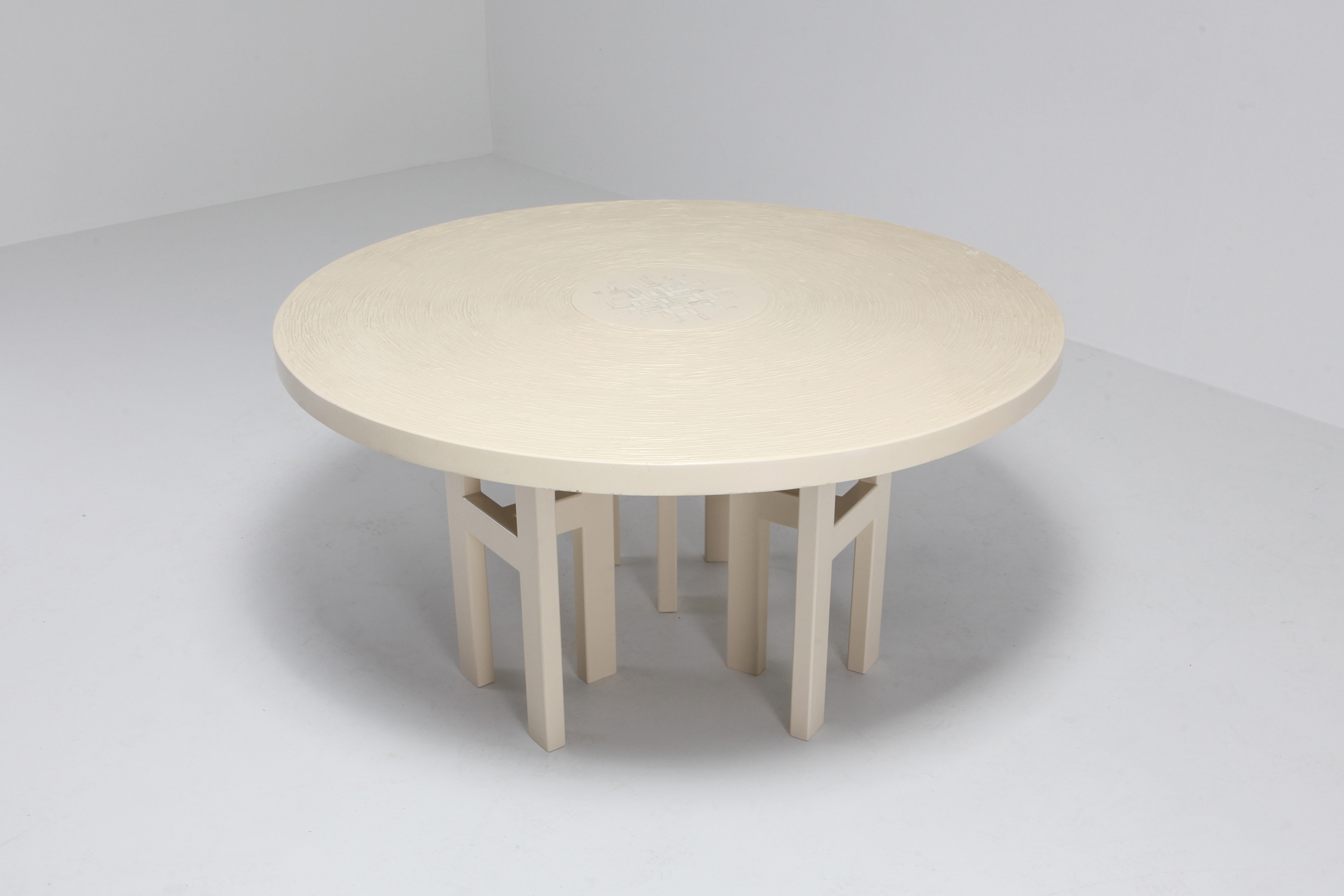 Jean Claude Dresse Exceptional Resin Dining Table - 1970s
