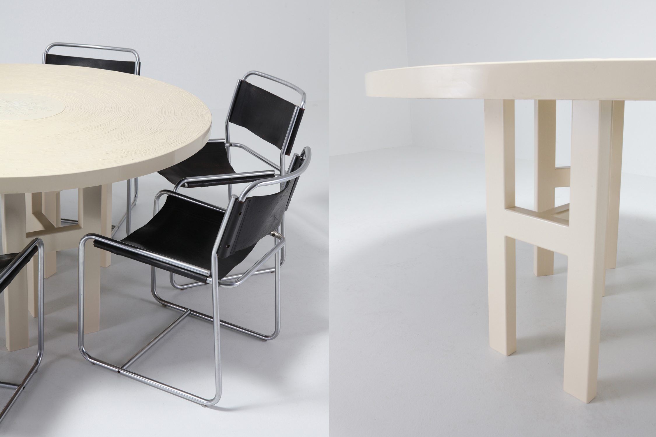 Jean Claude Dresse Exceptional Resin Dining Table - 1970s