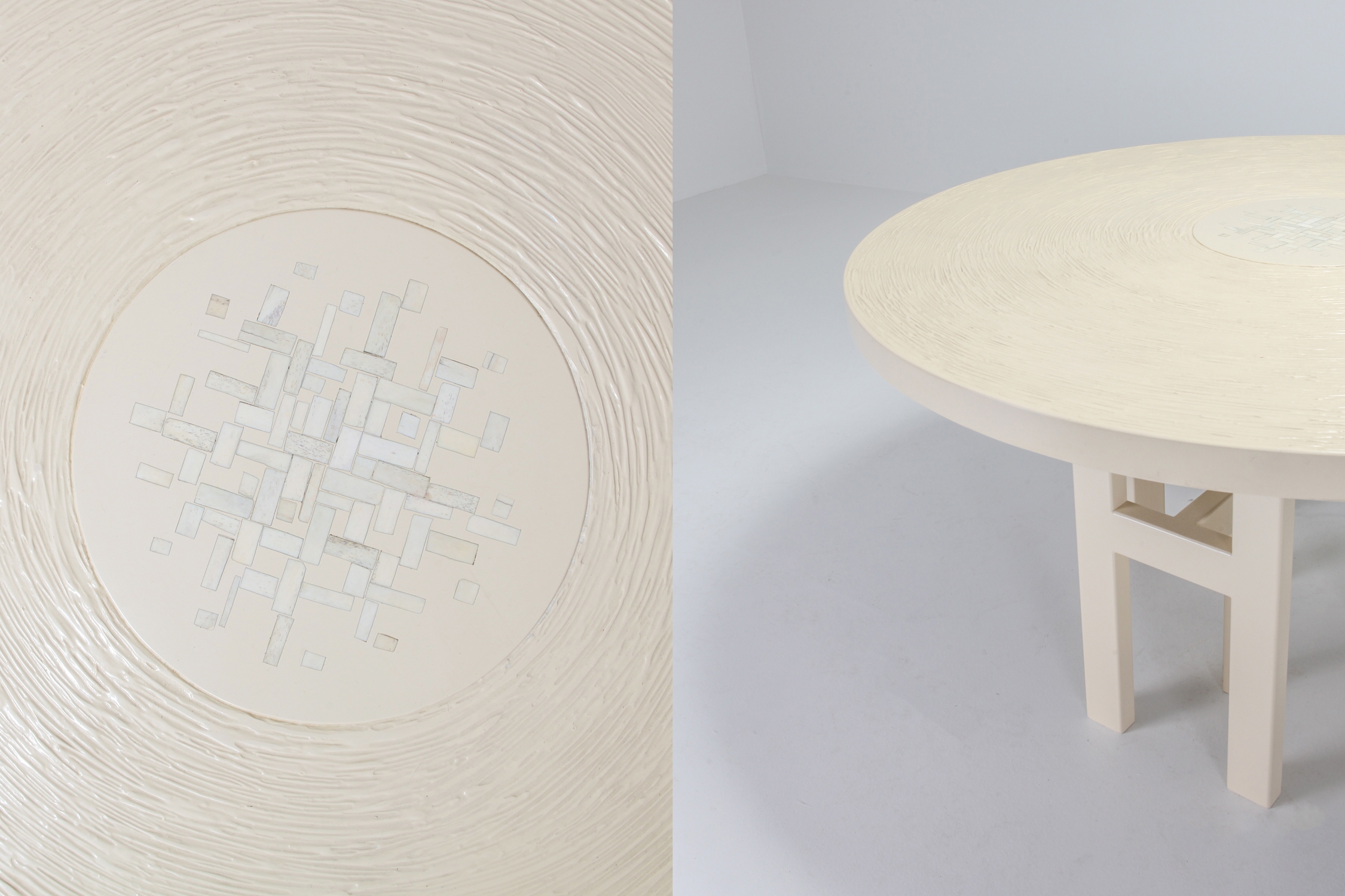 Jean Claude Dresse Exceptional Resin Dining Table - 1970s