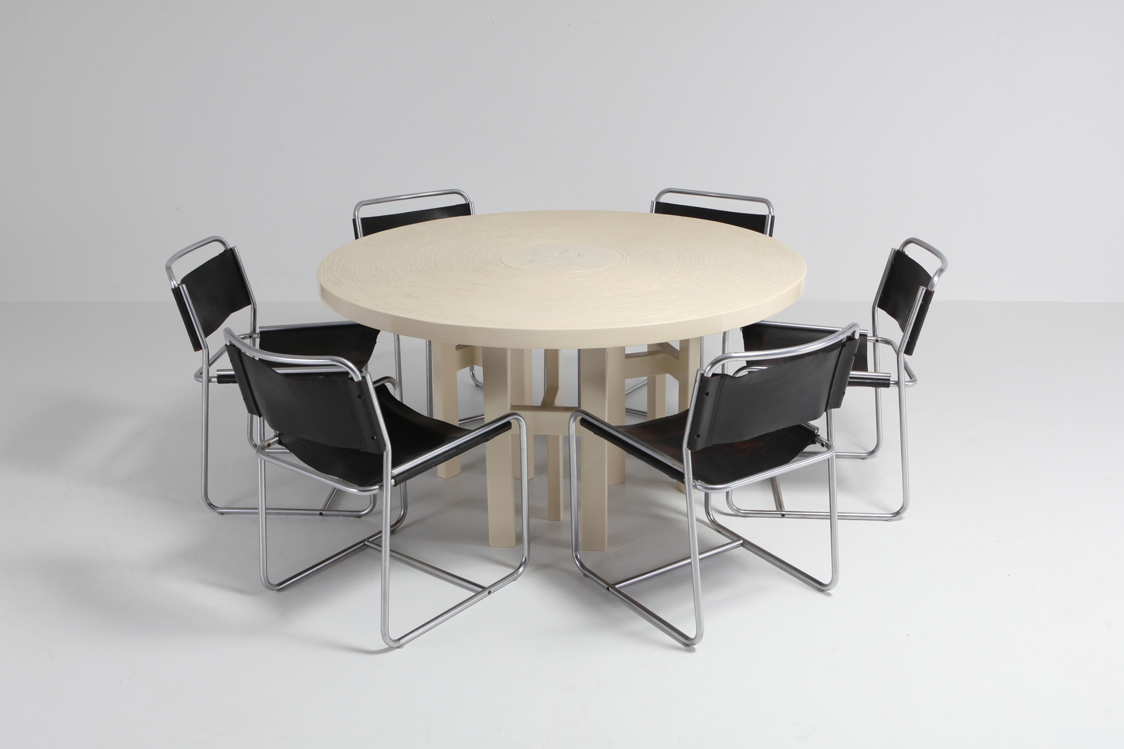 Jean Claude Dresse Exceptional Resin Dining Table - 1970s
