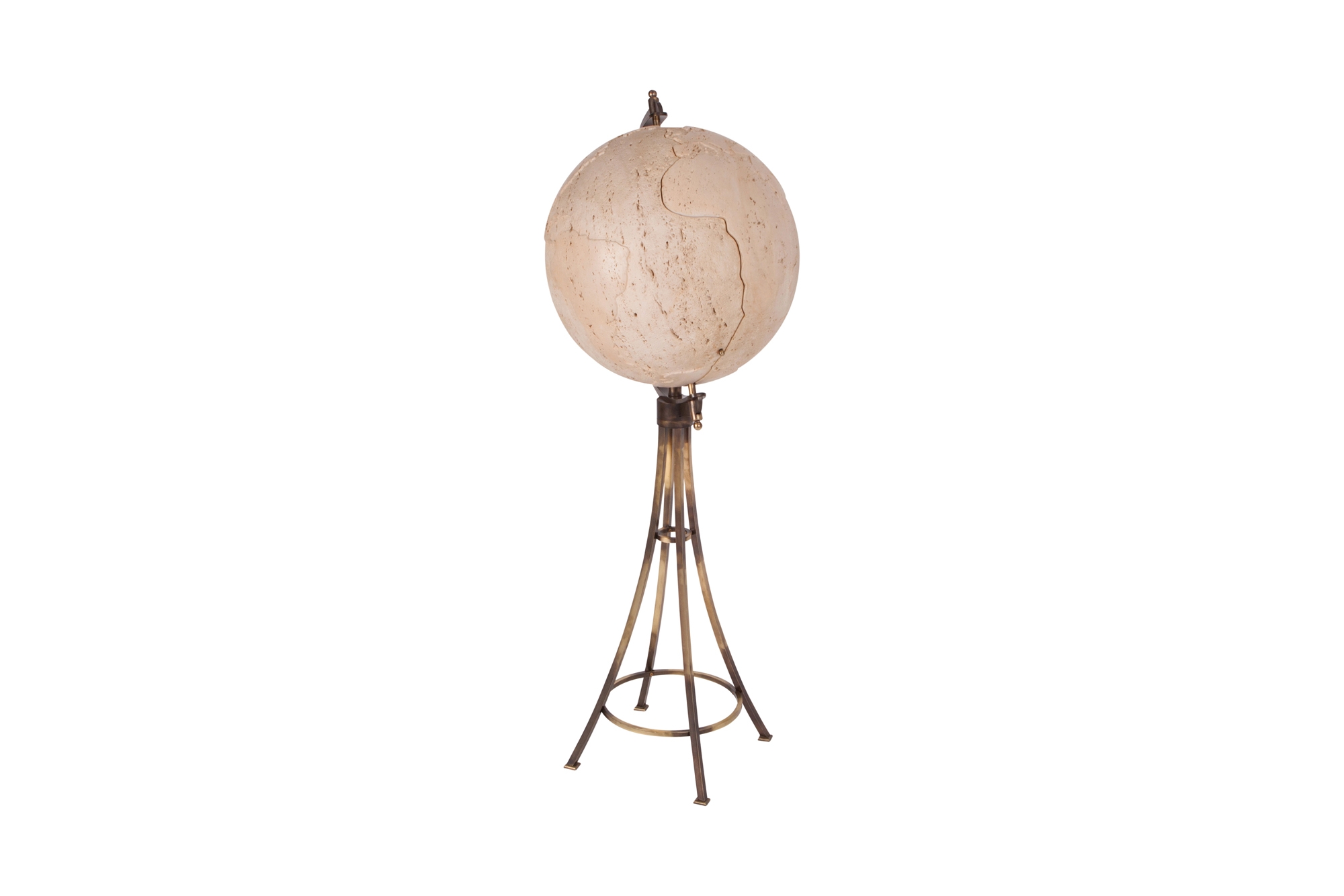 Maison Jansen Brass ‘Moon’ Globe Bar - 1980s