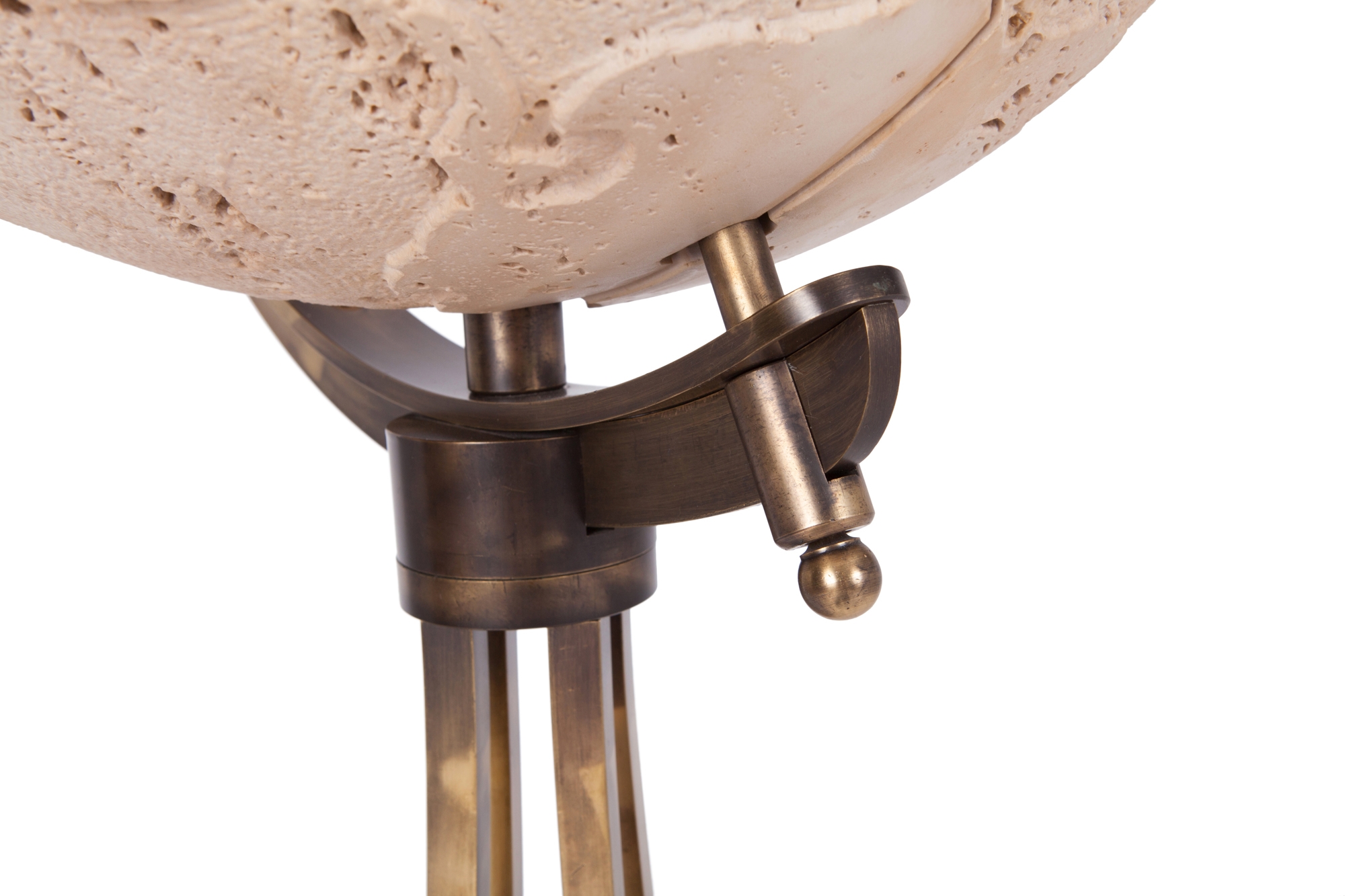 Maison Jansen Brass ‘Moon’ Globe Bar - 1980s