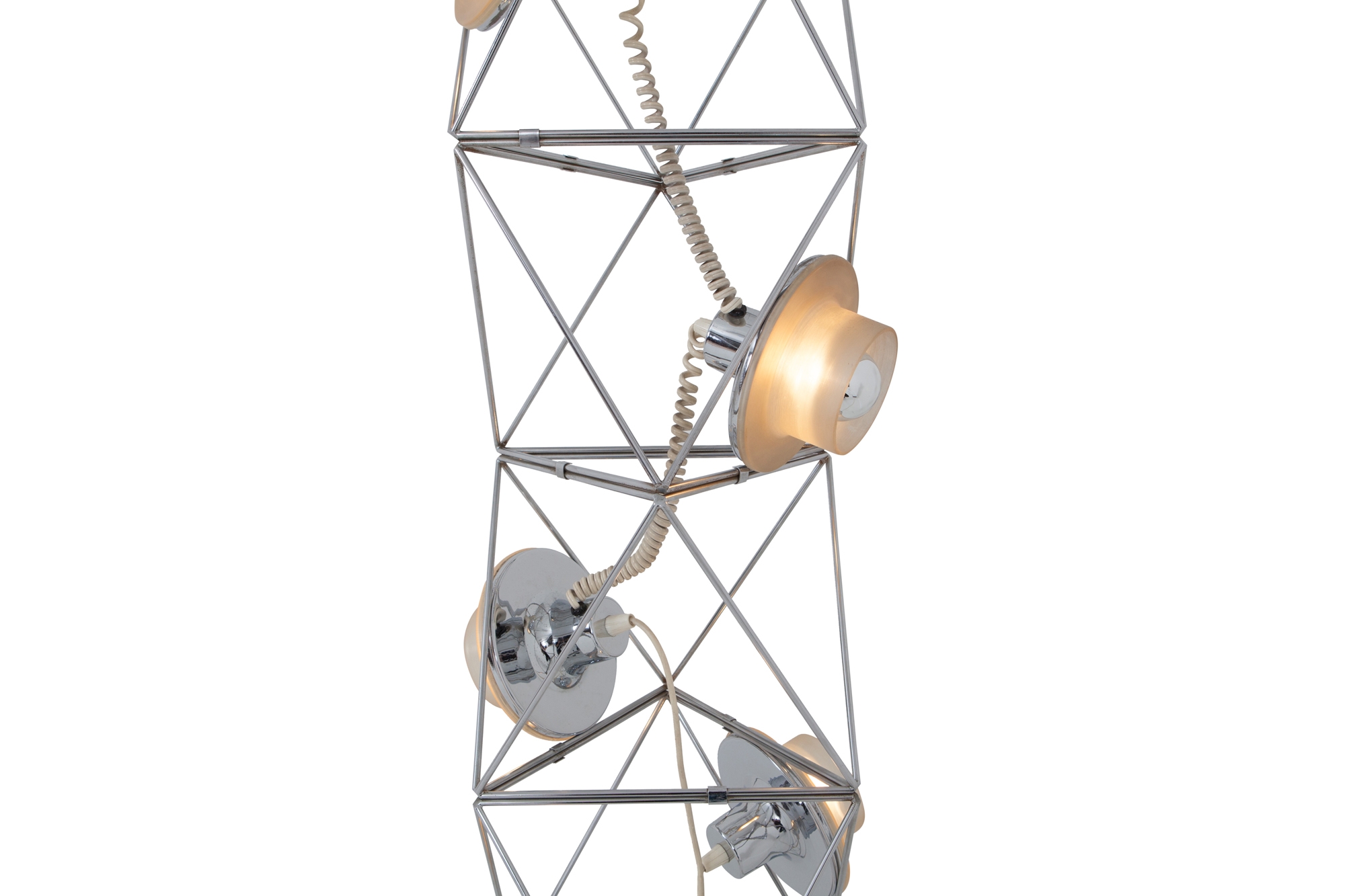 Modular Space Age Floor Lamp Poliedra by Felice Ragazzo for Guzzini - 1970