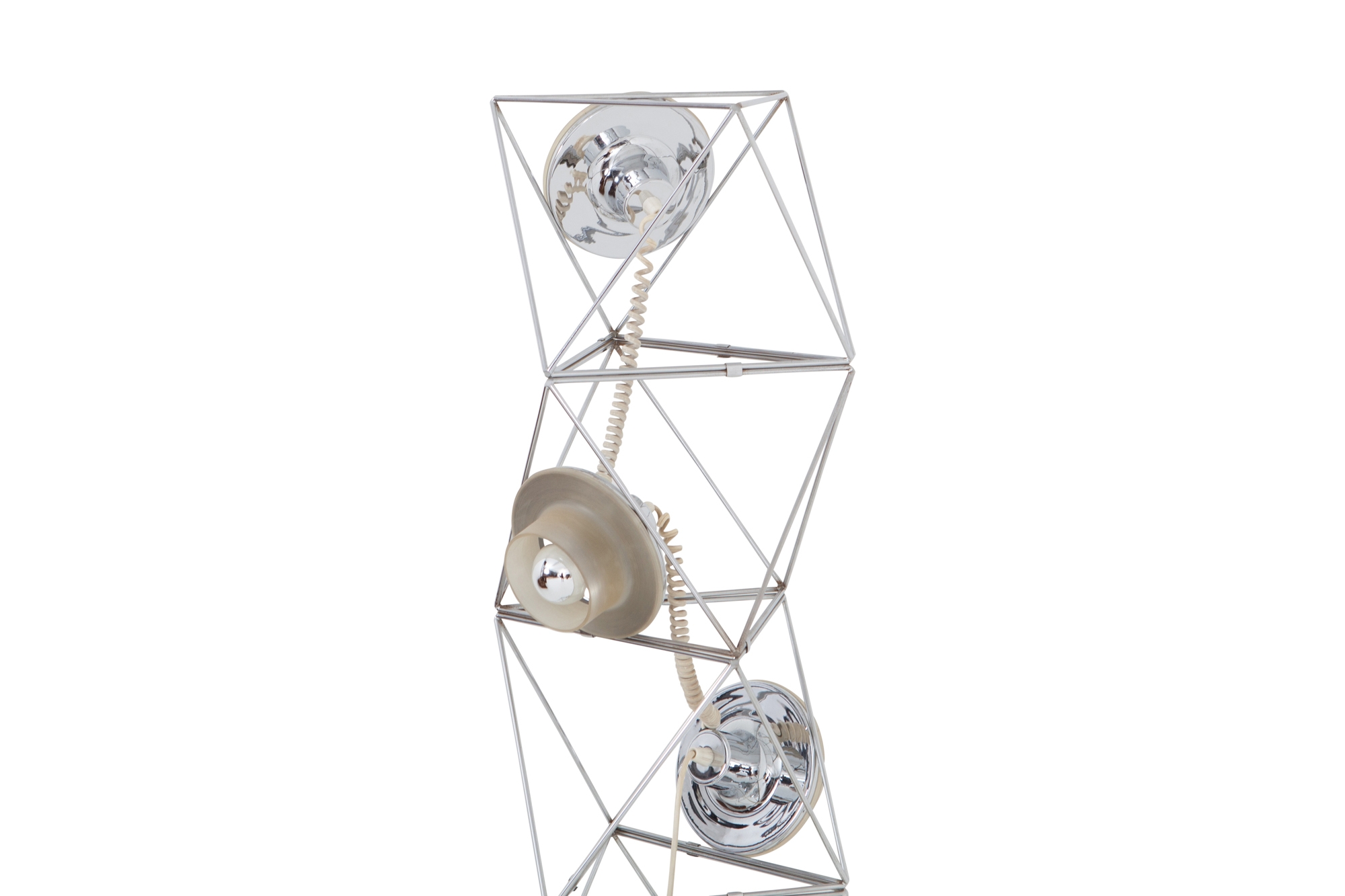 Modular Space Age Floor Lamp Poliedra by Felice Ragazzo for Guzzini - 1970
