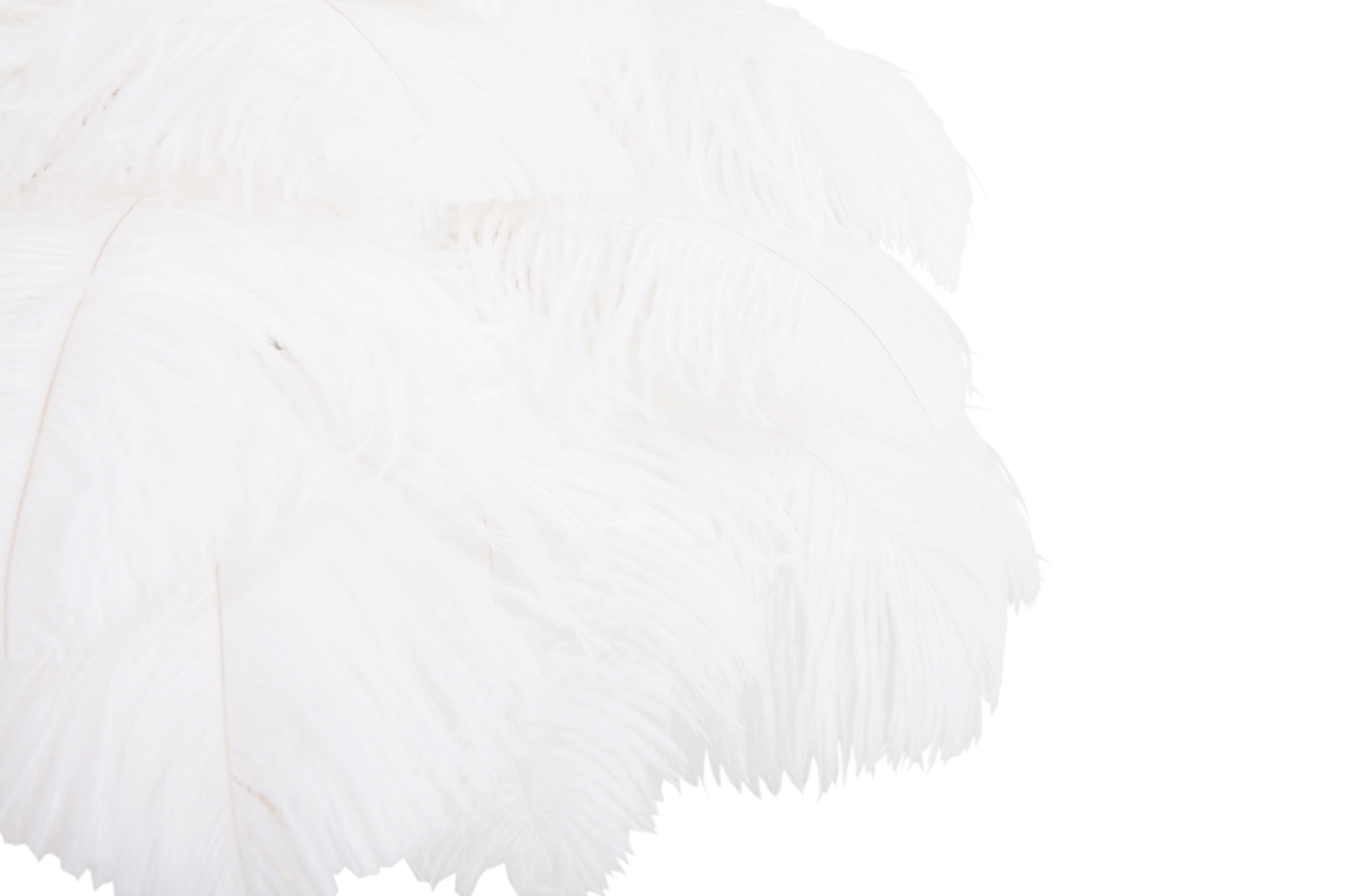 Gold Palm Tree Lamp With White Feathers - 2018
