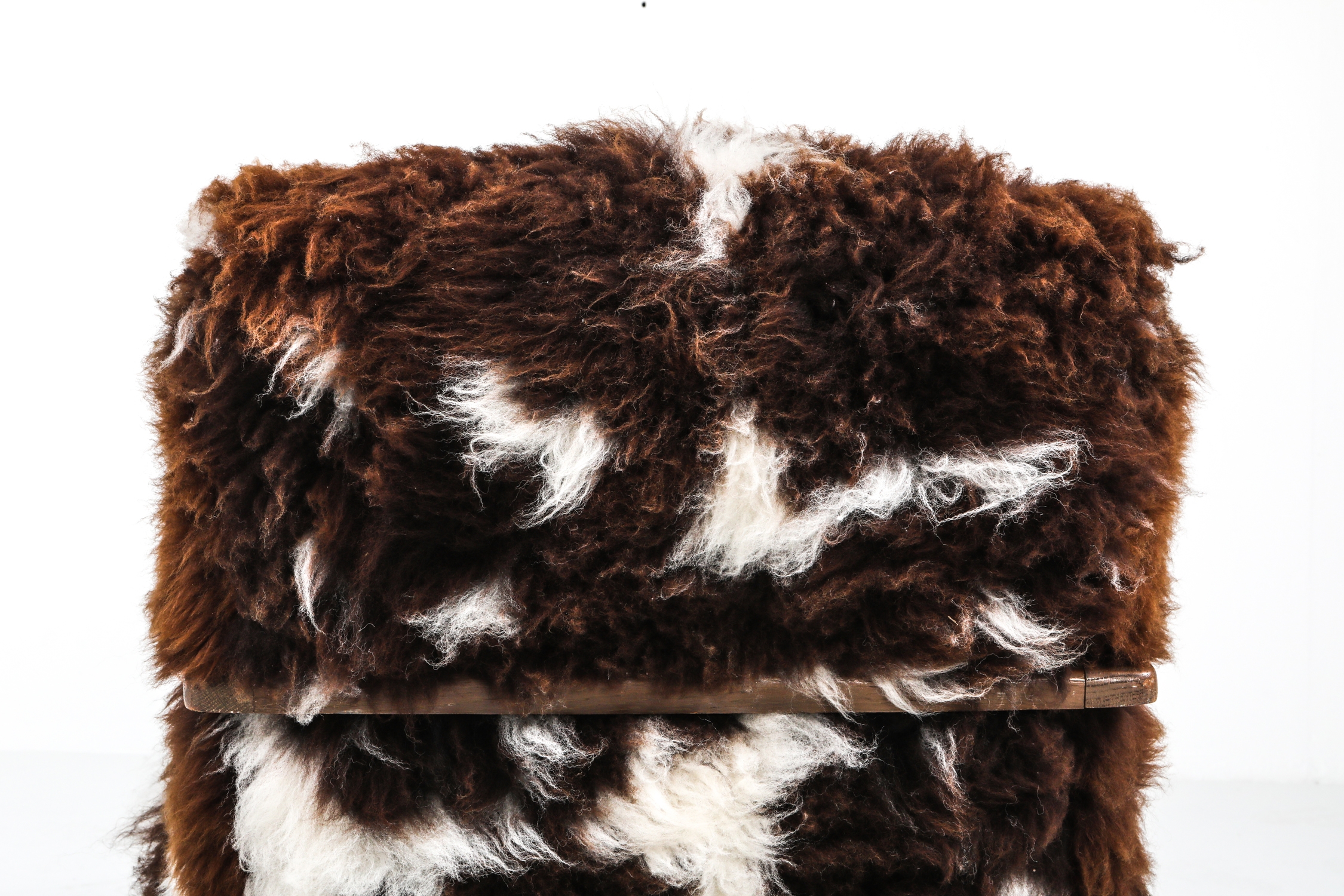 De Coene lounge chair in sheep wool - 1950's