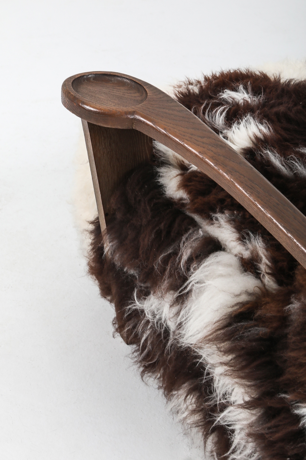 De Coene lounge chair in sheep wool - 1950's