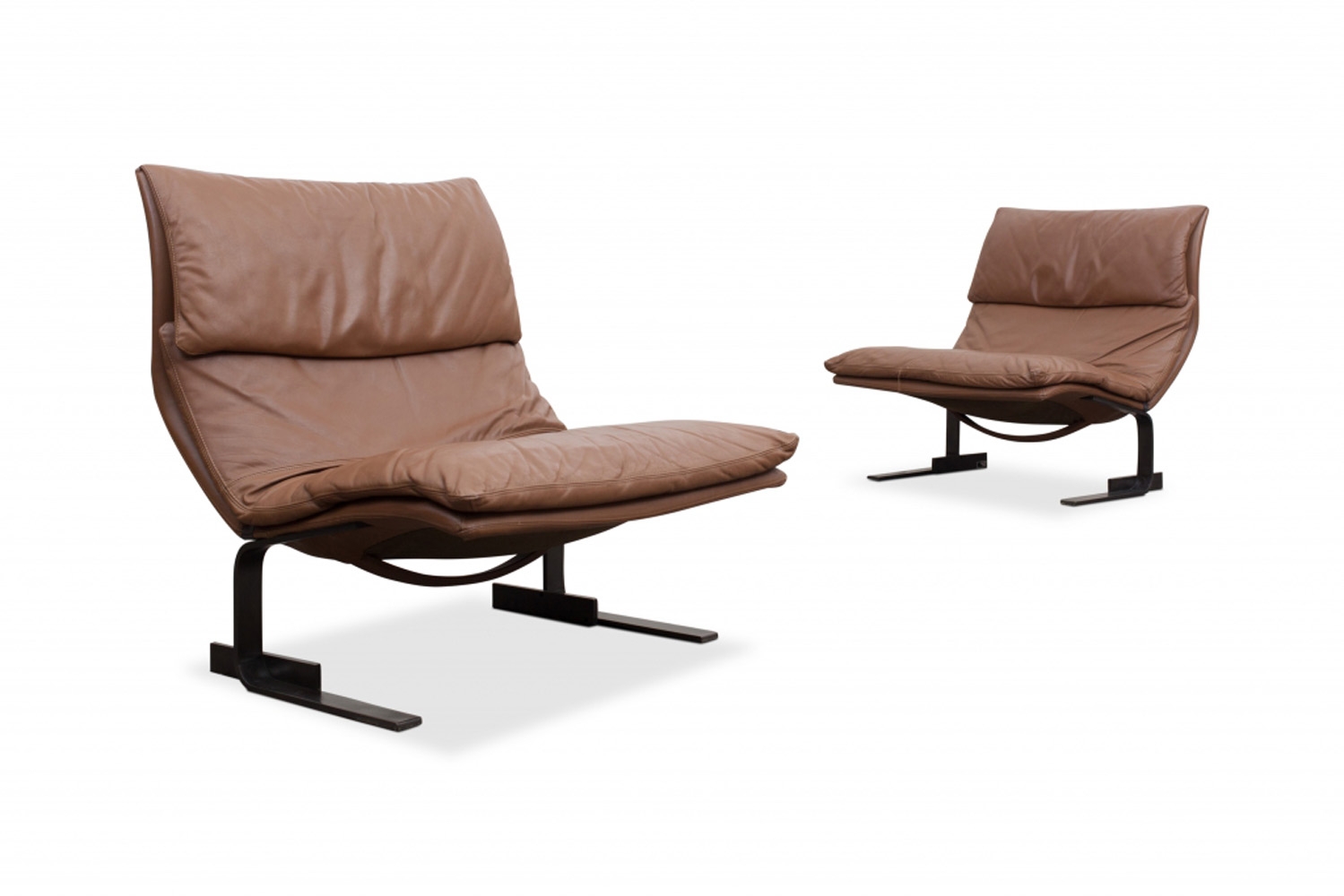Saporiti Onda Wave Lounge chairs by Giovanni Offredi - 1970s