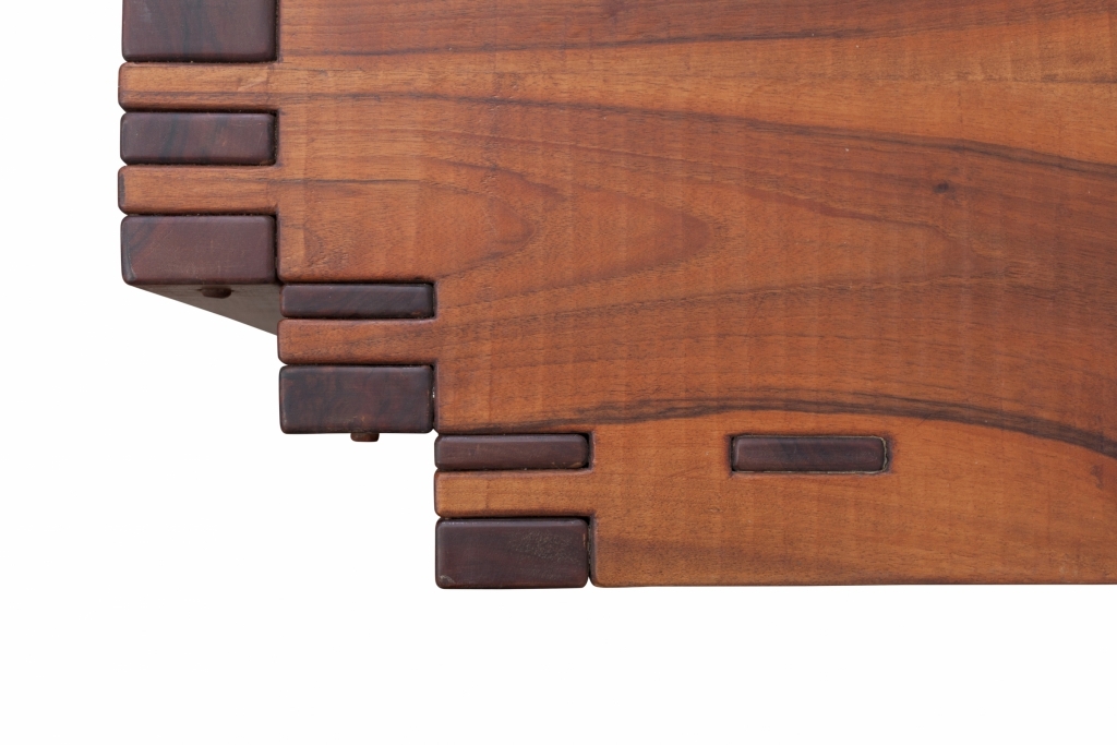 Large Italian Wooden Console Tables, Giuseppe Rivadossi - 1970s