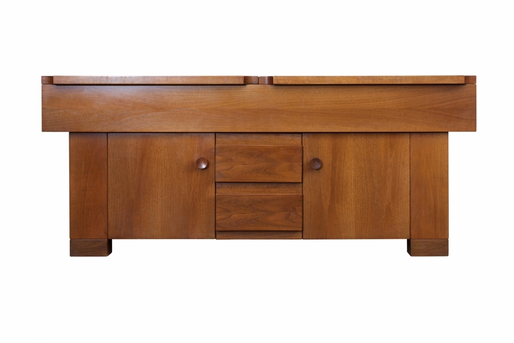 Italian Wallnut Credenza Torbecchia, Giovanni Michelucci - 1960s