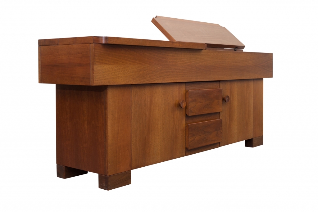 Italian Wallnut Credenza Torbecchia, Giovanni Michelucci - 1960s