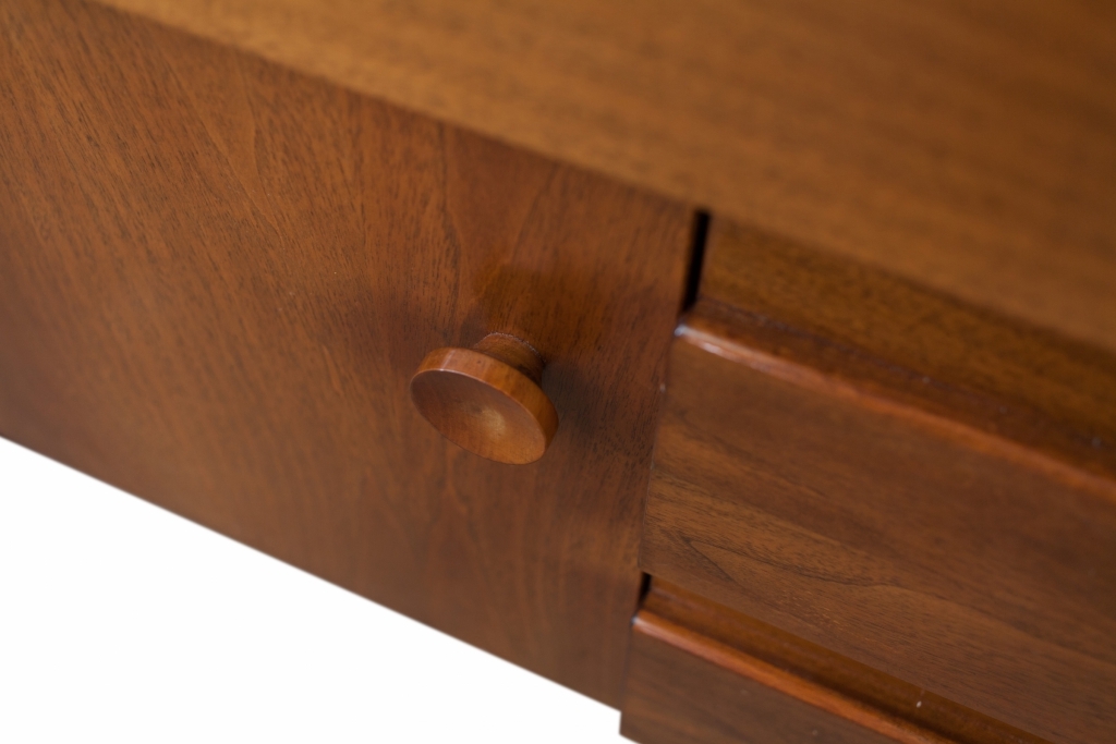 Italian Wallnut Credenza Torbecchia, Giovanni Michelucci - 1960s