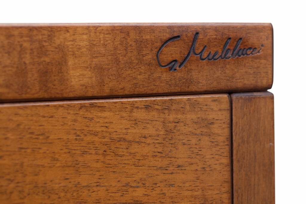 Italian Wallnut Credenza Torbecchia, Giovanni Michelucci - 1960s