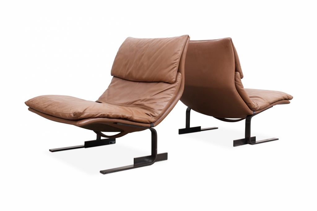 Saporiti Onda Wave Lounge chairs by Giovanni Offredi - 1970s