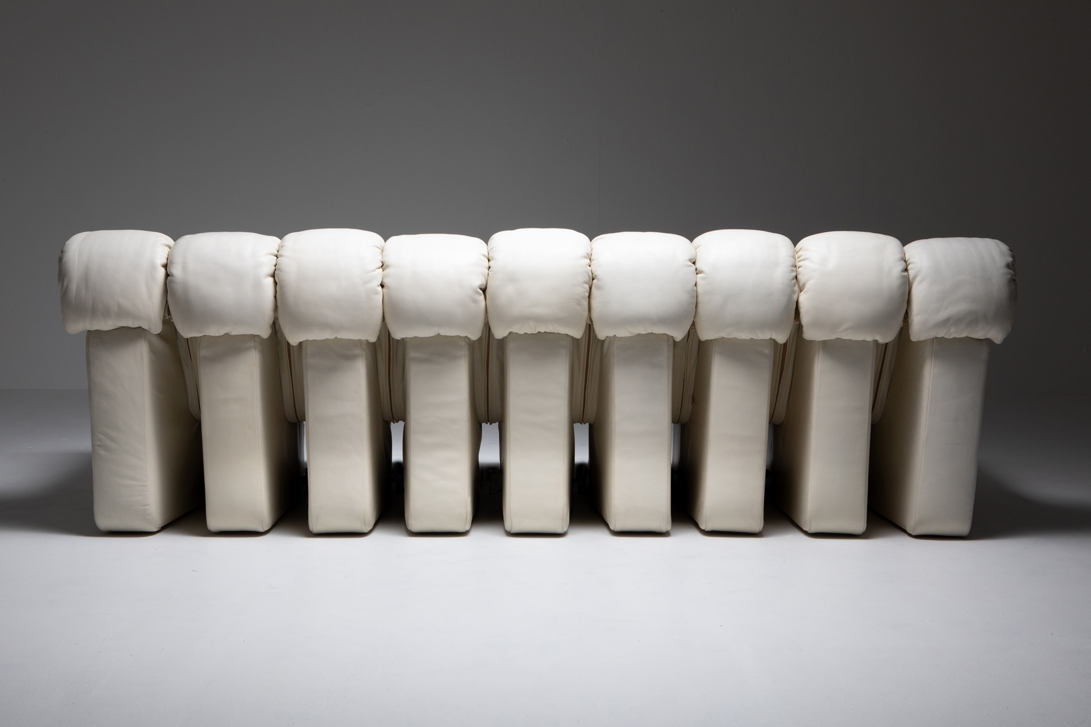 De Sede DS-600 Sectional Sofa in White Leather - 1970's