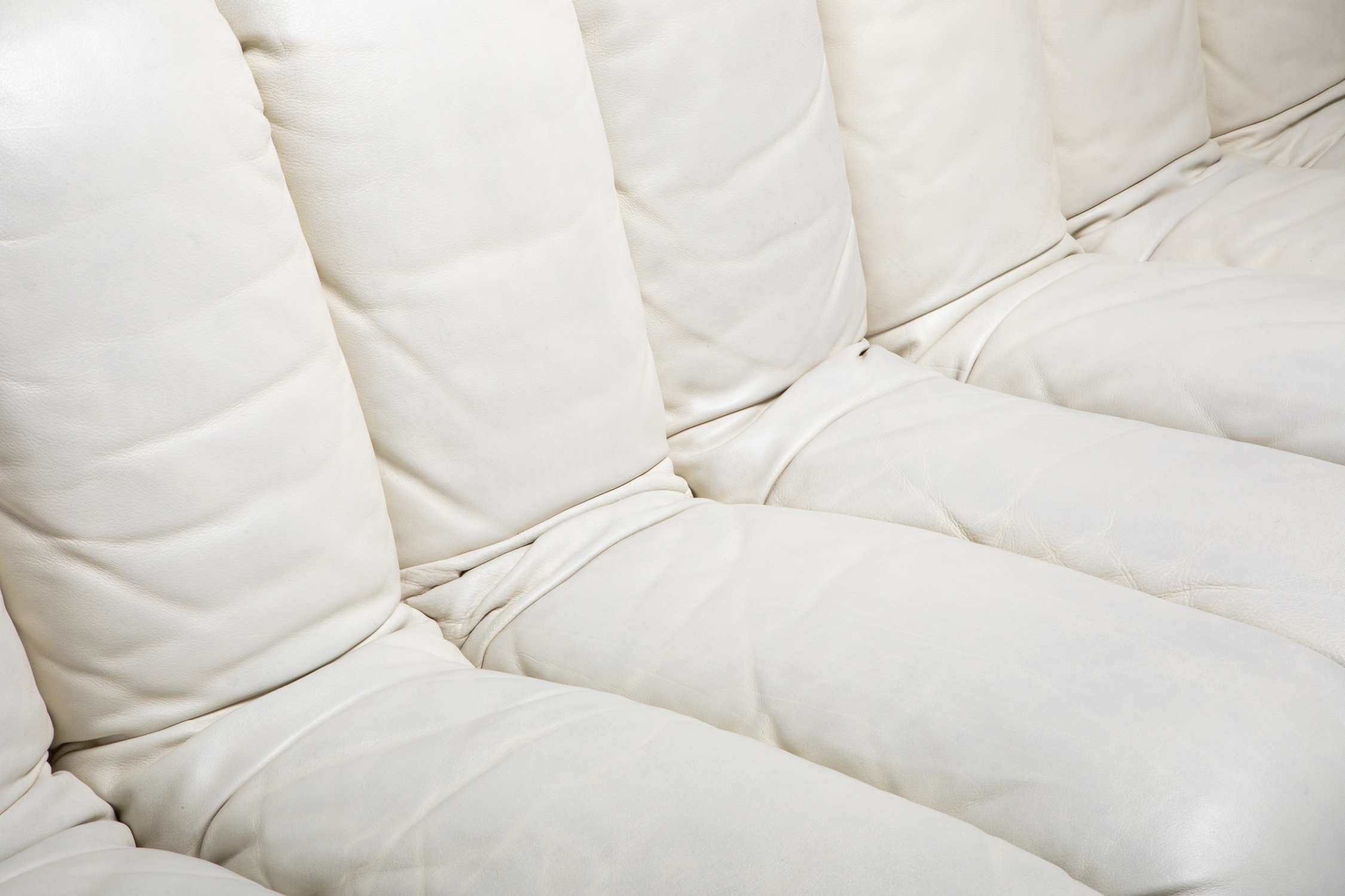 De Sede DS-600 Sectional Sofa in White Leather - 1970's
