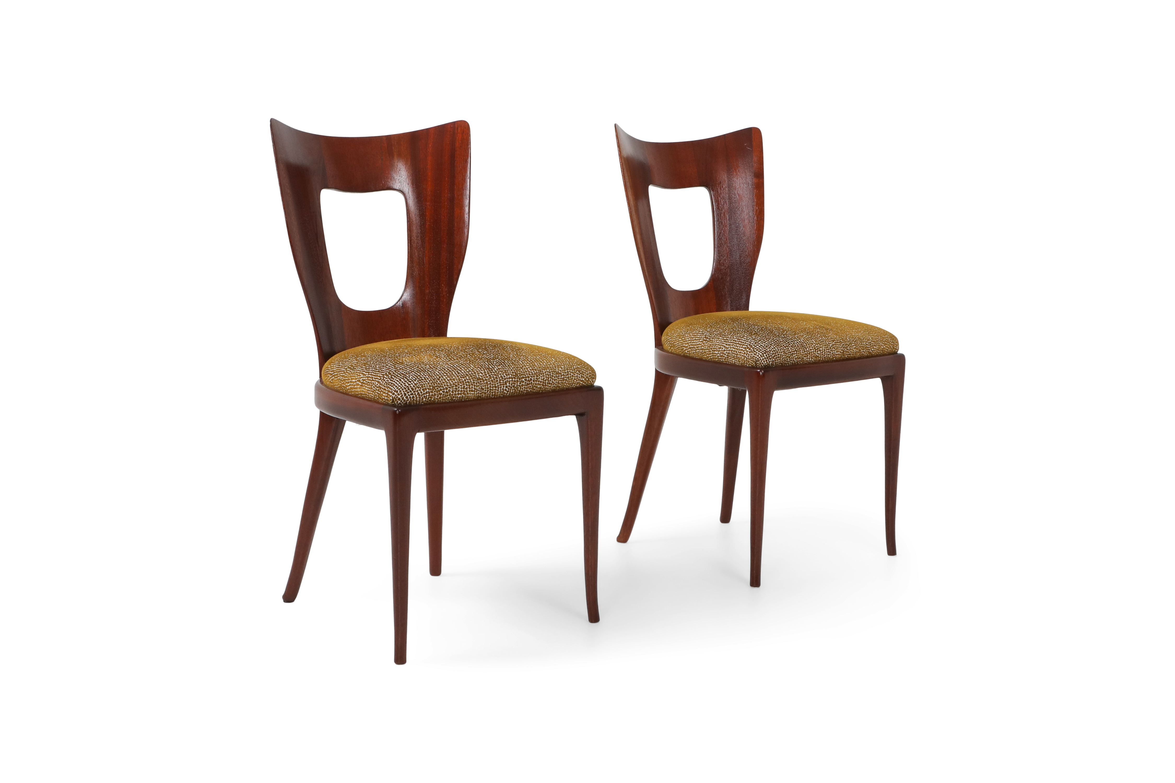 Osvaldo Borsani Dining Chairs in Mahogany - 1950s
