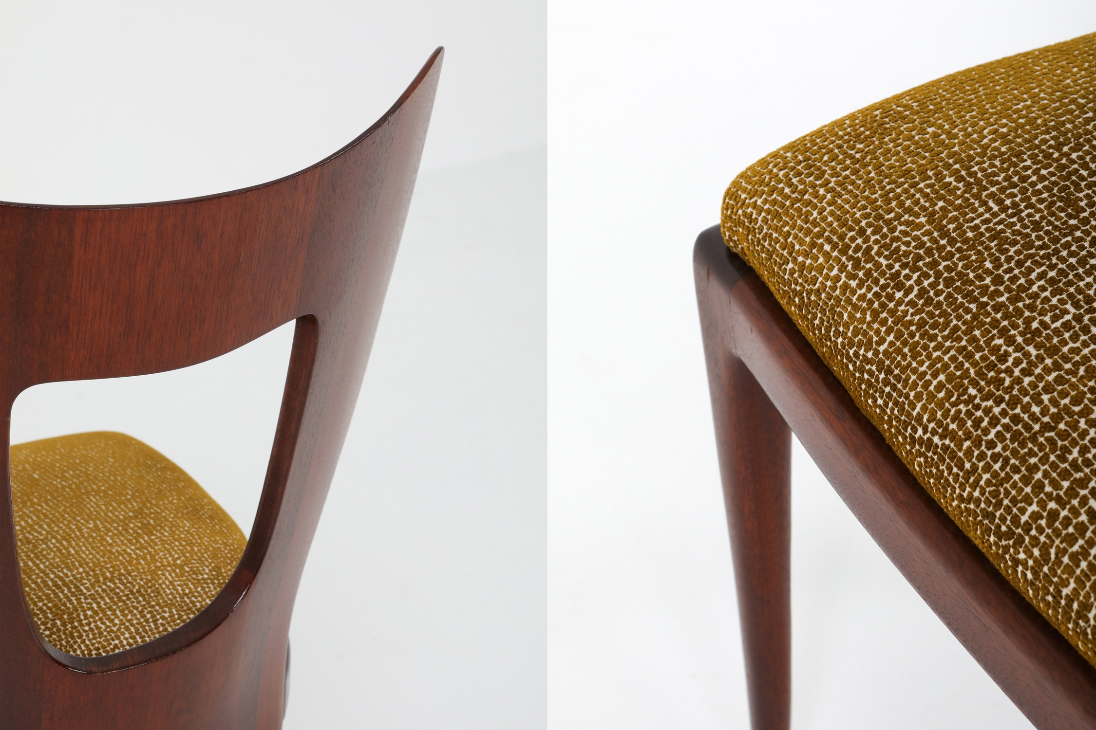 Osvaldo Borsani Dining Chairs in Mahogany - 1950s