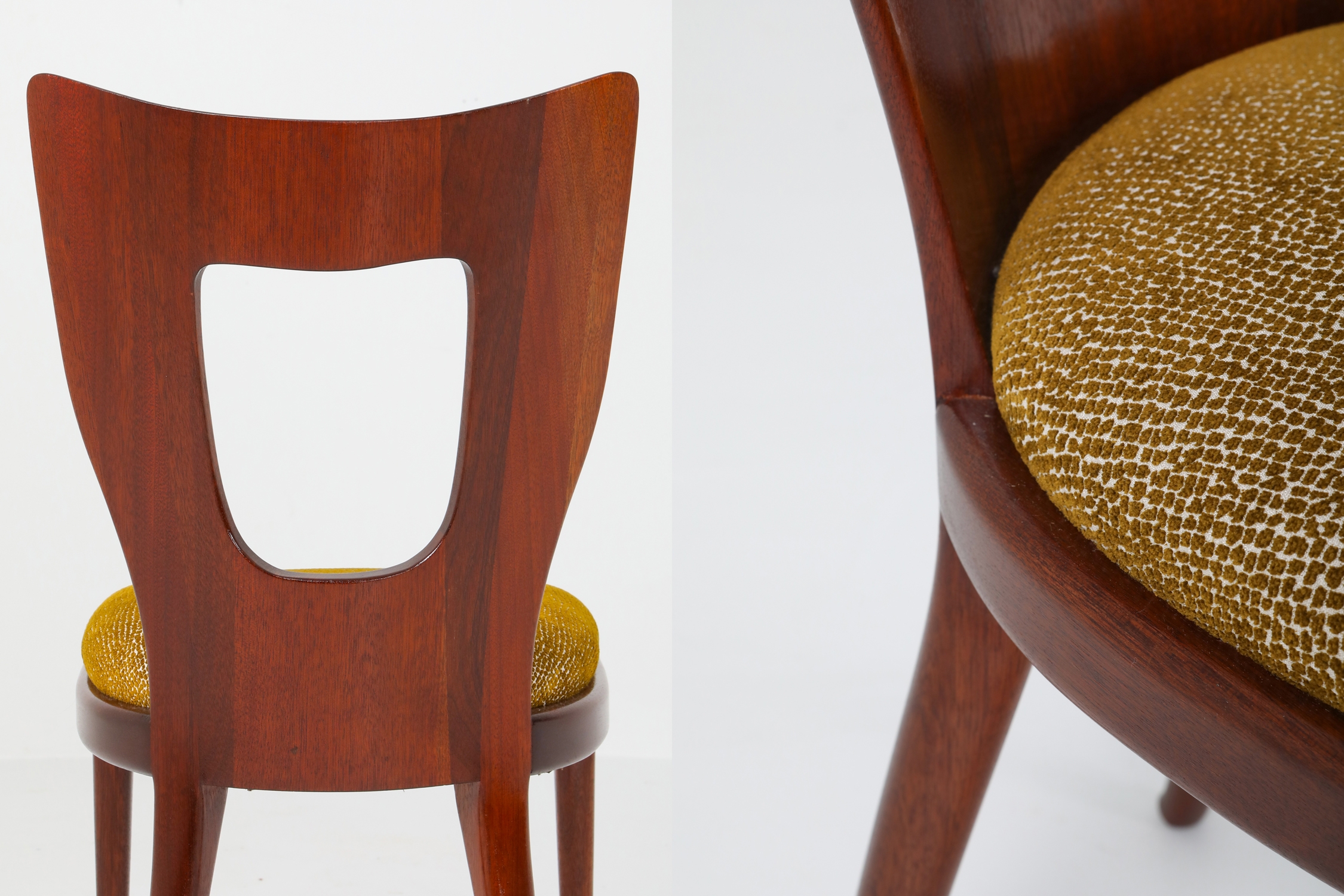 Osvaldo Borsani Dining Chairs in Mahogany - 1950s