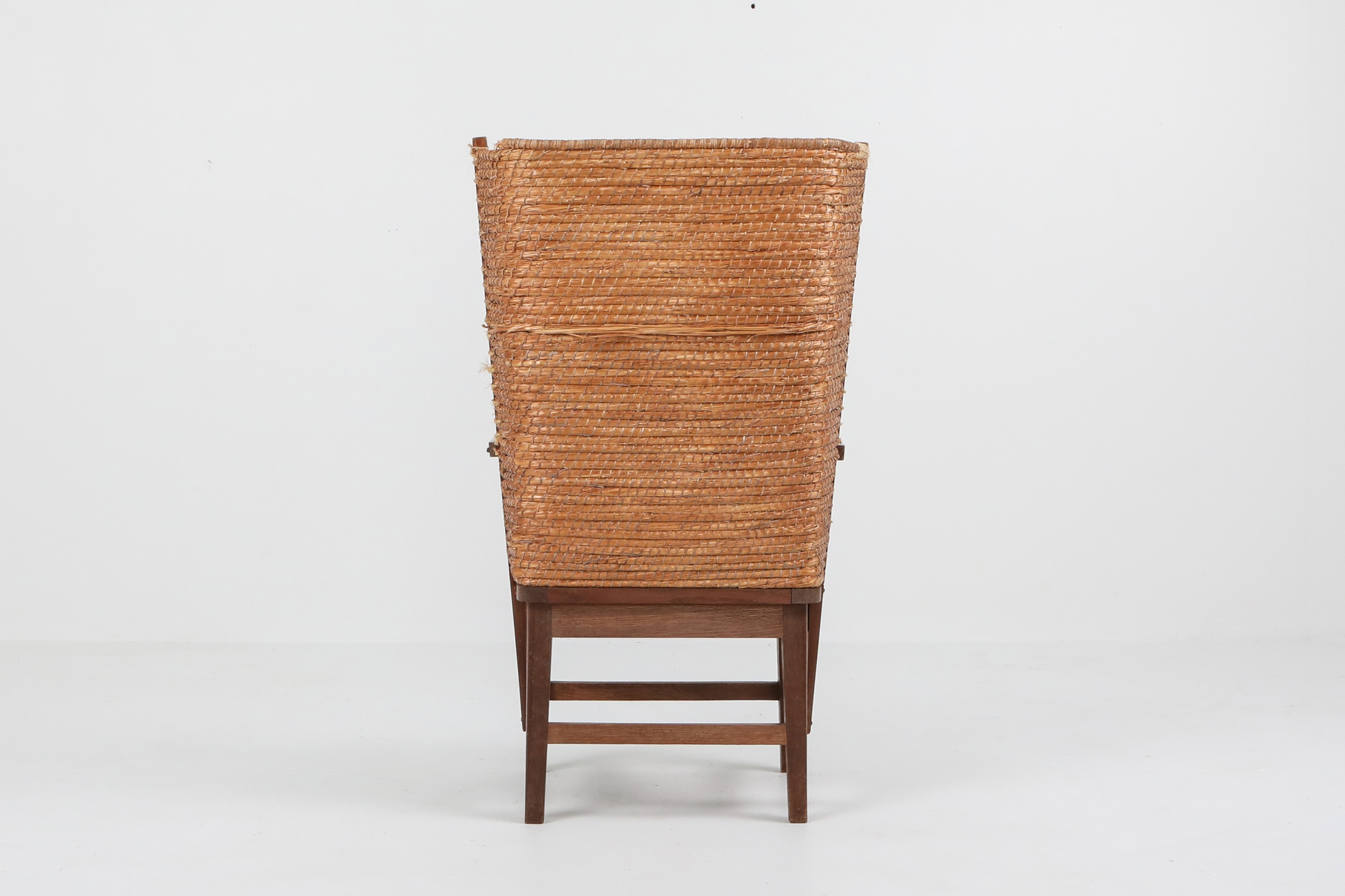 Oak Framed Orkney Chair with Cord - 1940s