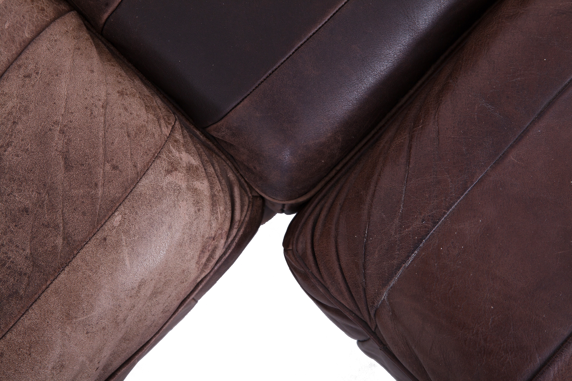 De Sede DS88 Modular Brown Leather Patchwork Sofa, Extra Large - 1970s