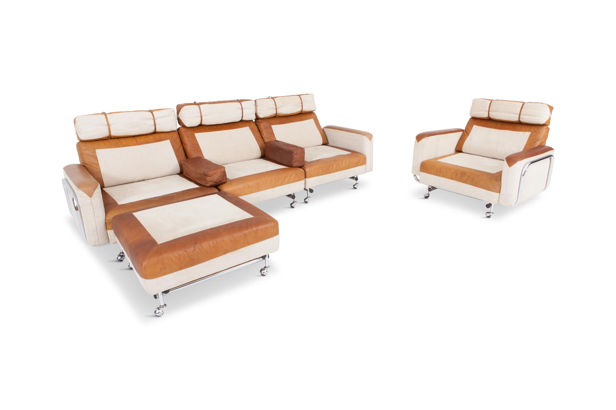 Space Age Modular Sofa in Original Upholstery - 1960s