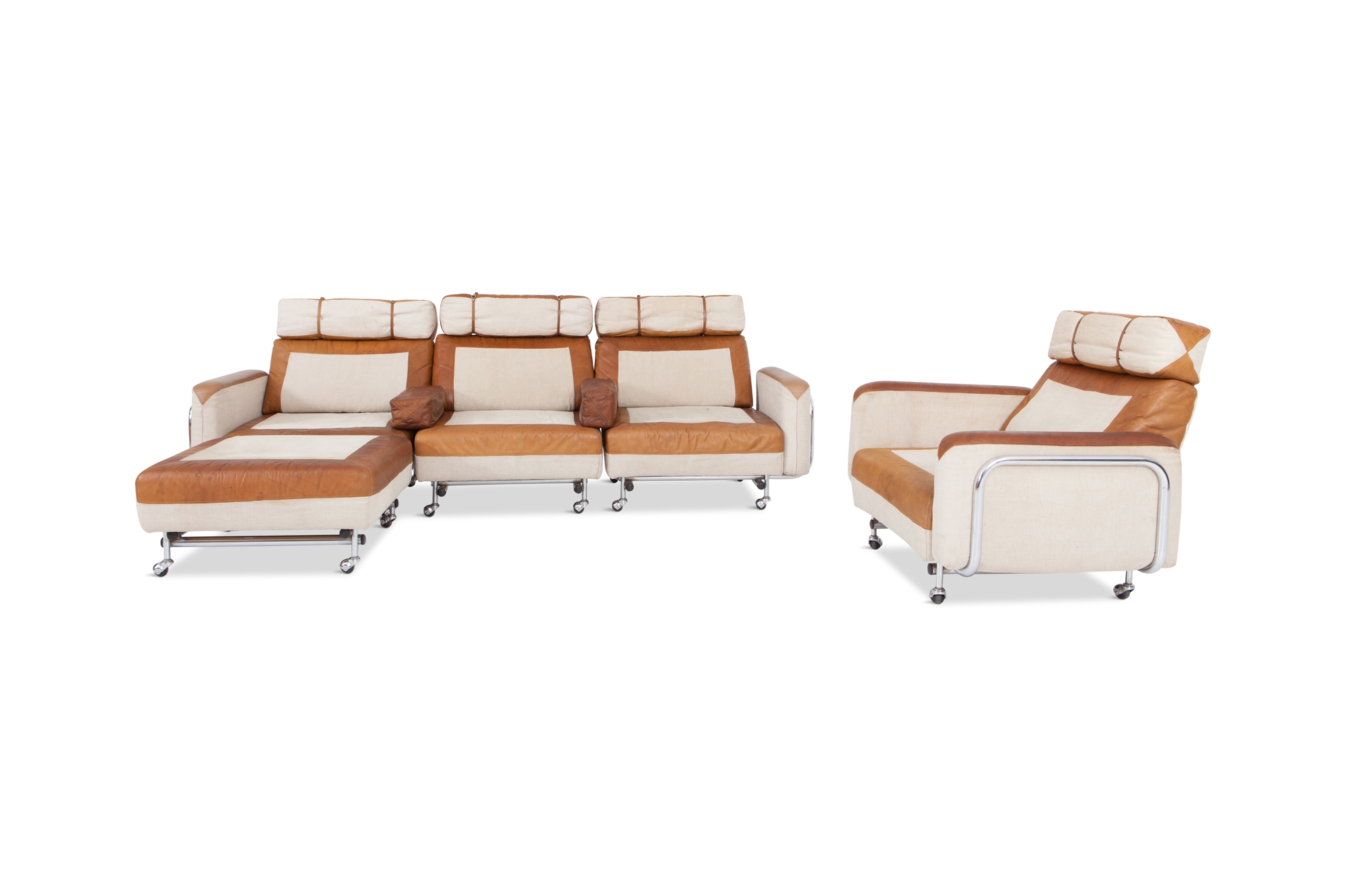 Space Age Modular Sofa in Original Upholstery - 1960s