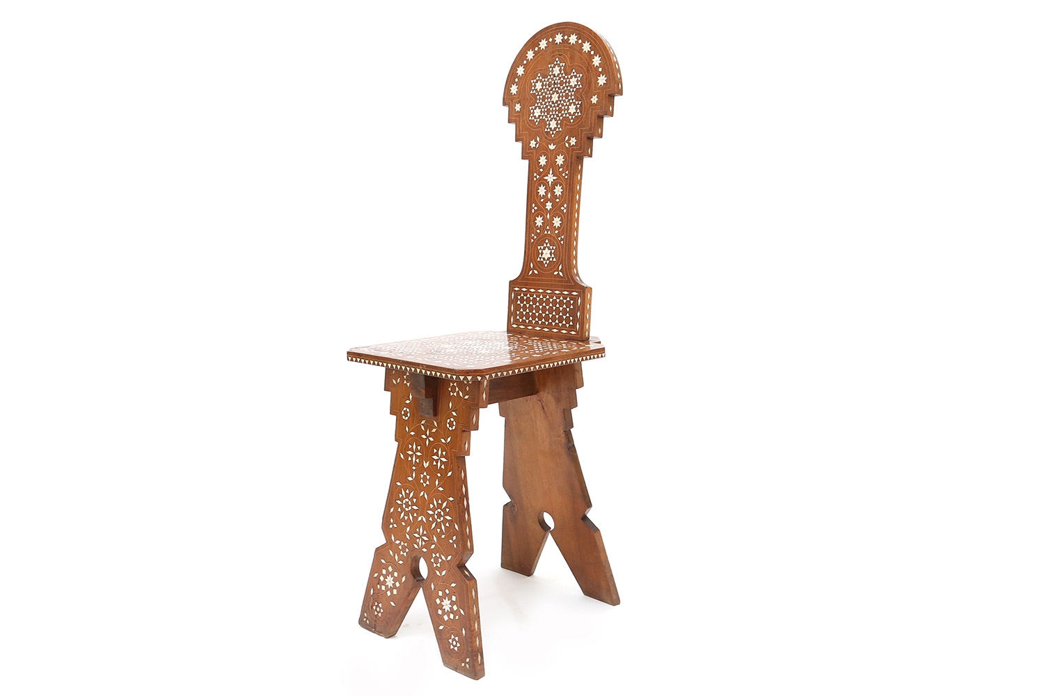 Italian Desk With Chair, Oriental Style - 1880s