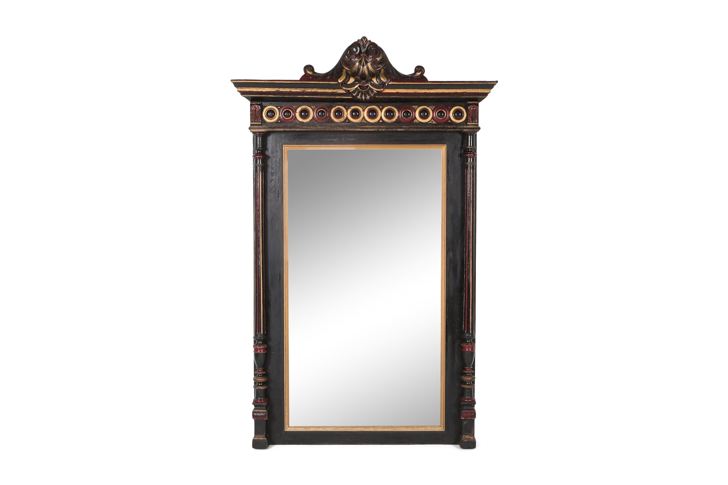 Overmantel Mirror Hand Carved in Regency Style