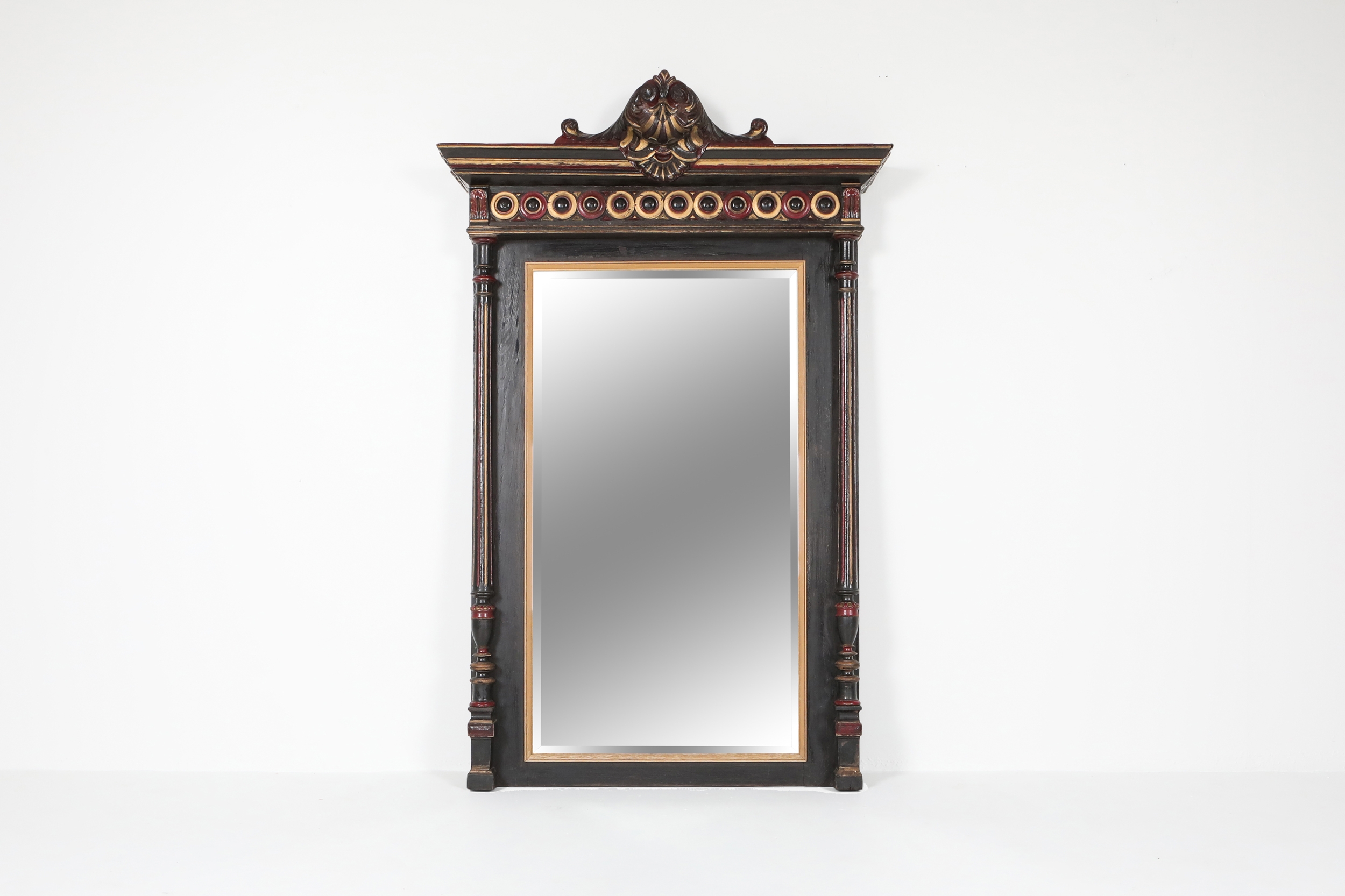Overmantel Mirror Hand Carved in Regency Style