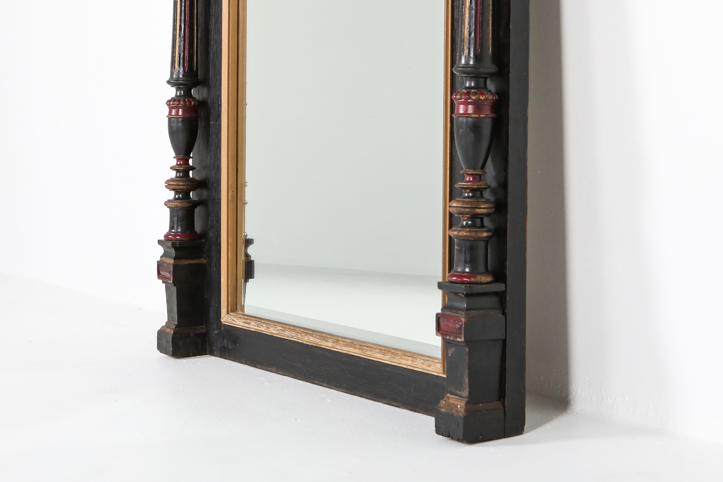 Overmantel Mirror Hand Carved in Regency Style