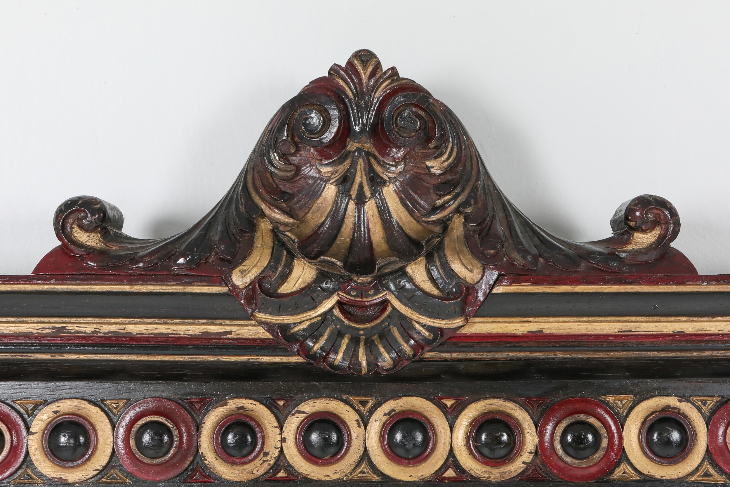 Overmantel Mirror Hand Carved in Regency Style