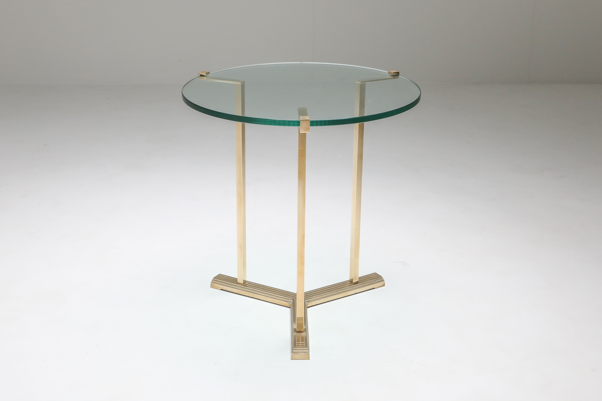 Brass Side Tables by Peter Ghyczy - 1980s