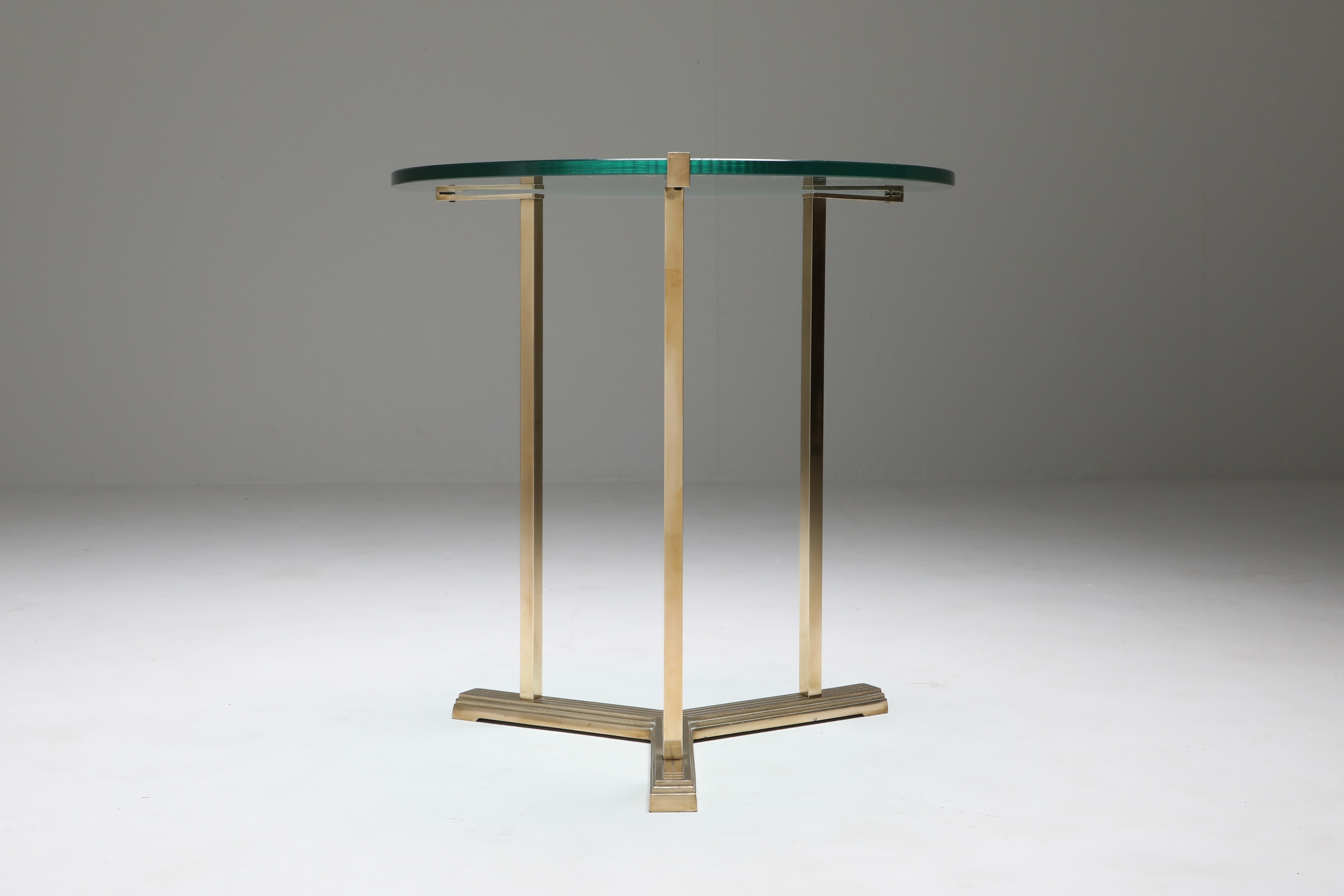 Brass Side Tables by Peter Ghyczy - 1980s