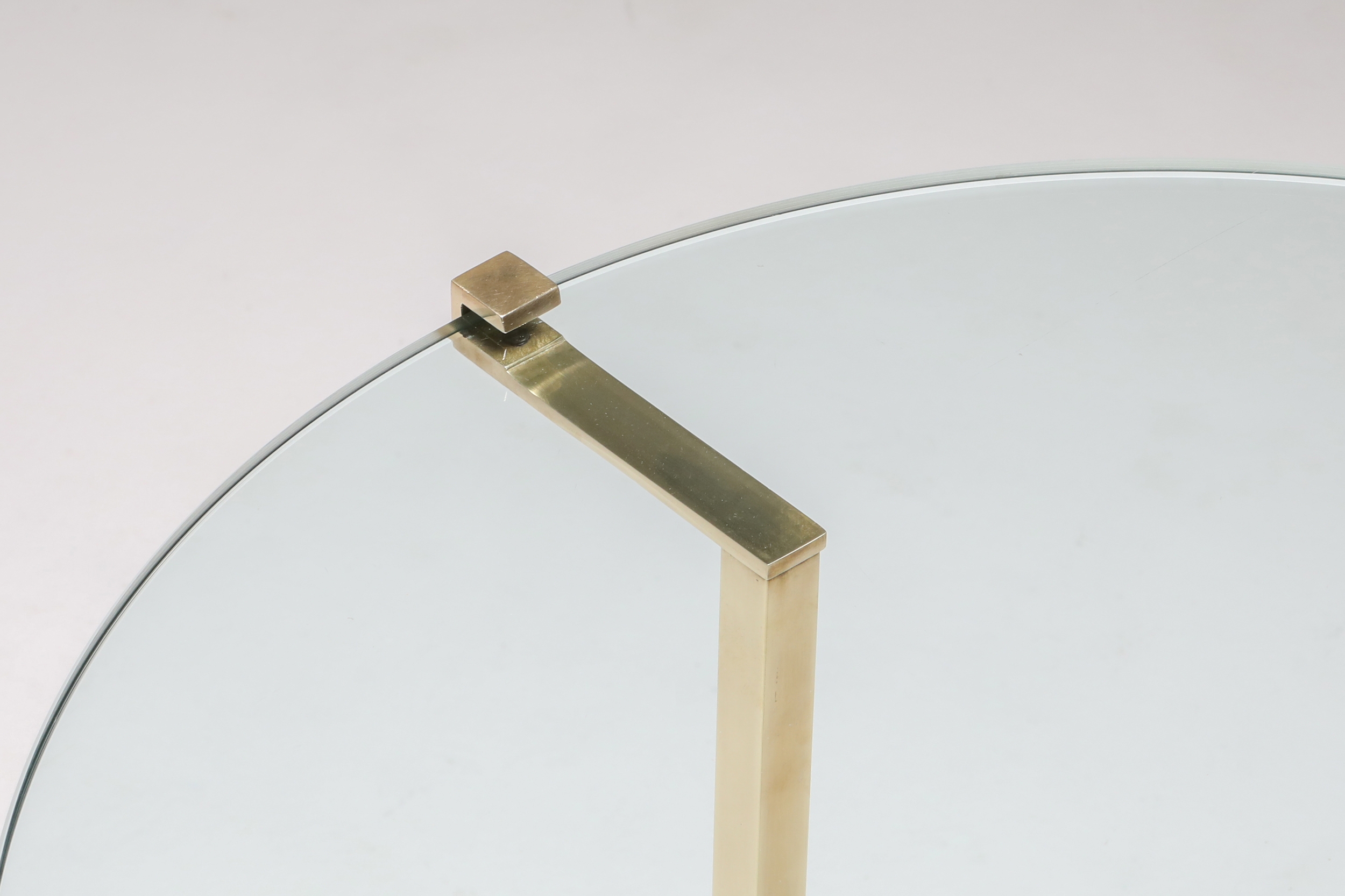 Brass Side Tables by Peter Ghyczy - 1980s