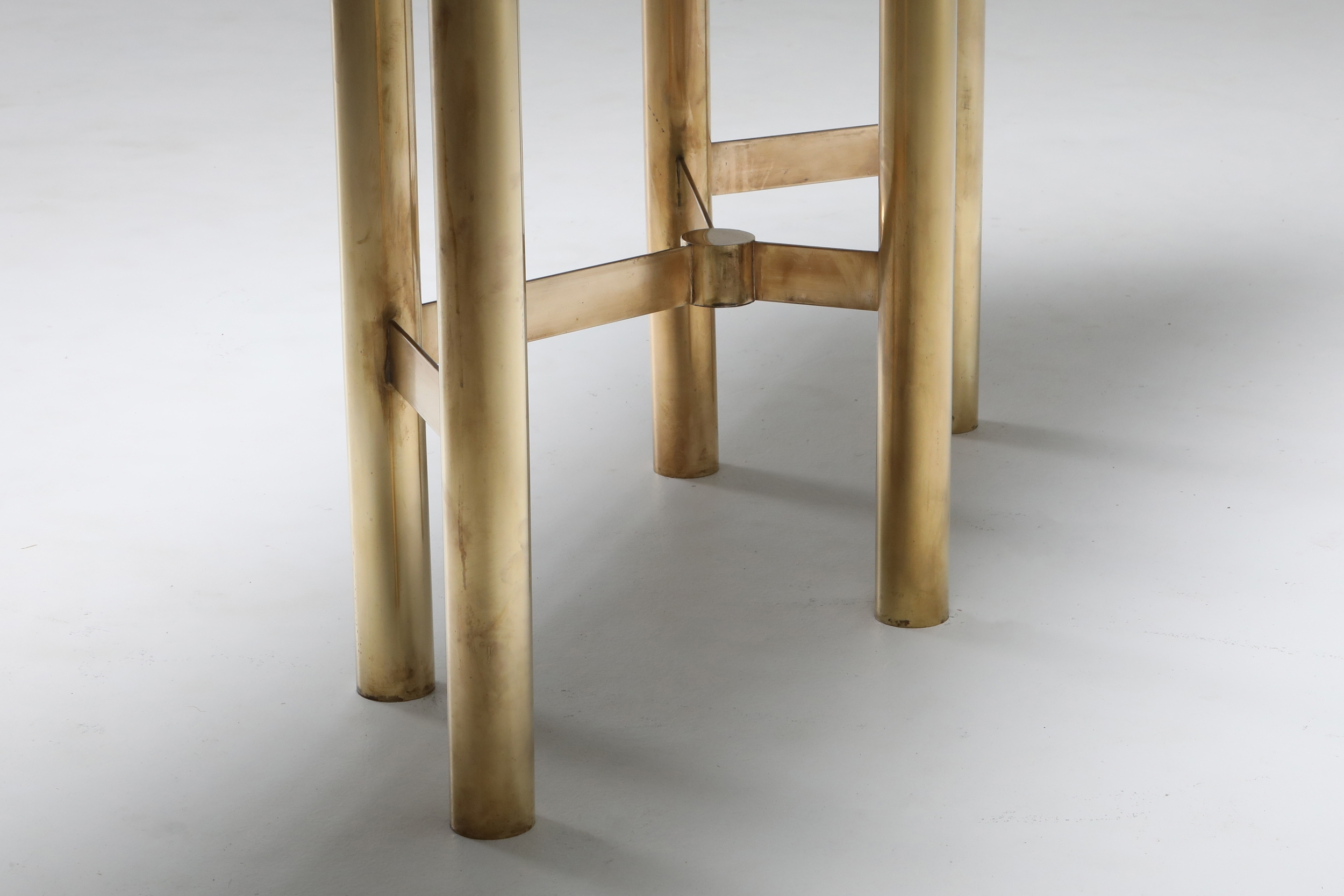 Brass contemporary console table - 2015