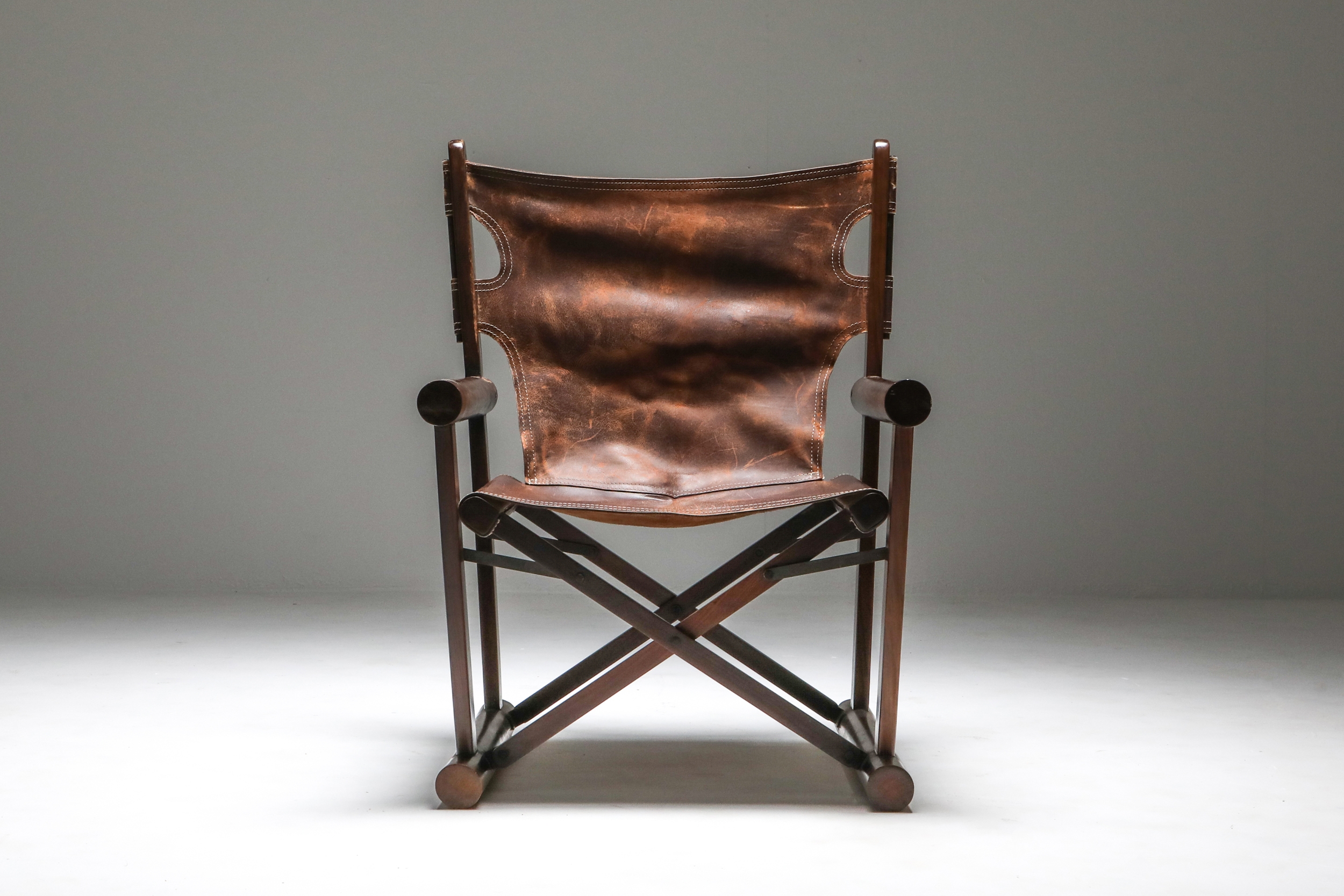 Carlo Hauner PL 22 Armchair in Jacaranda for Oca - 1960s