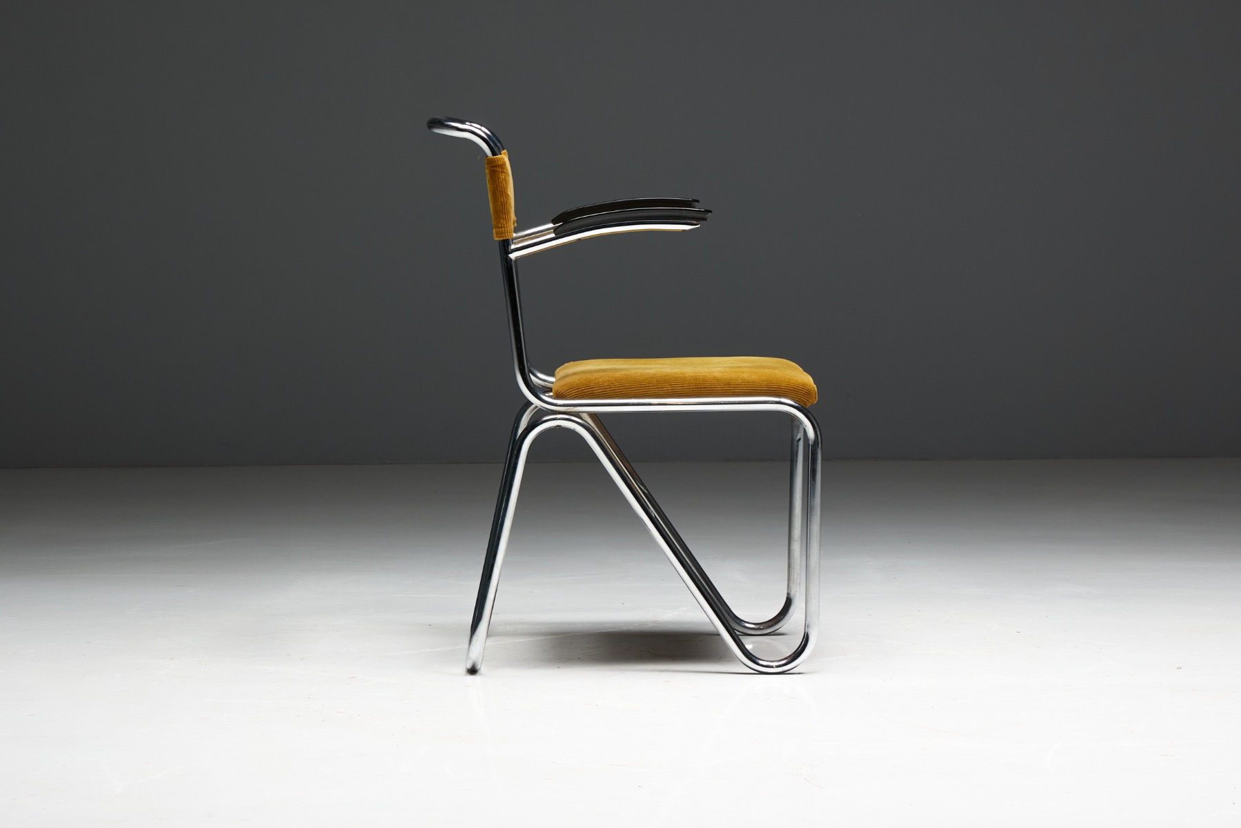 'Diagonaalstoel' Armchair by W.H. Gispen, Netherlands - circa 1930