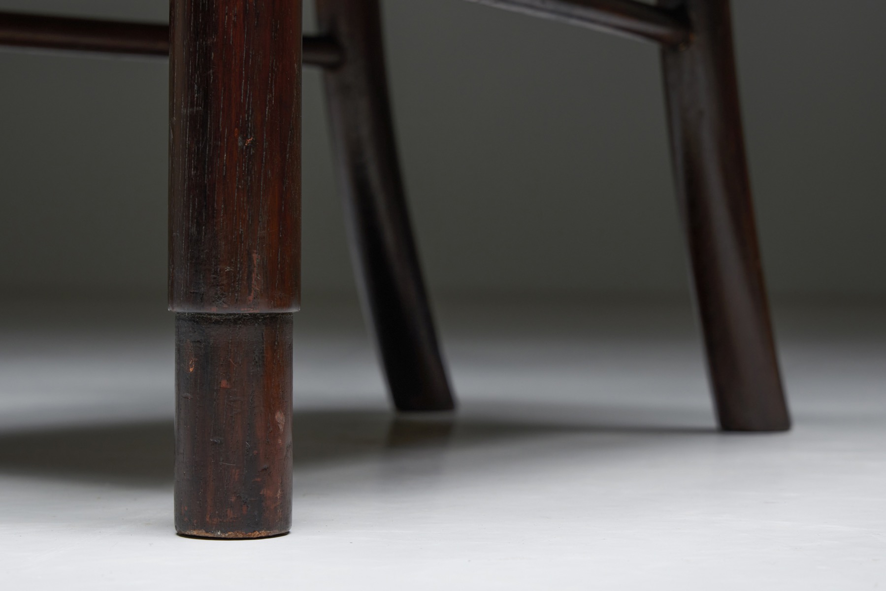 Dining Chairs with Cane Circle Backs, Early 20th Century