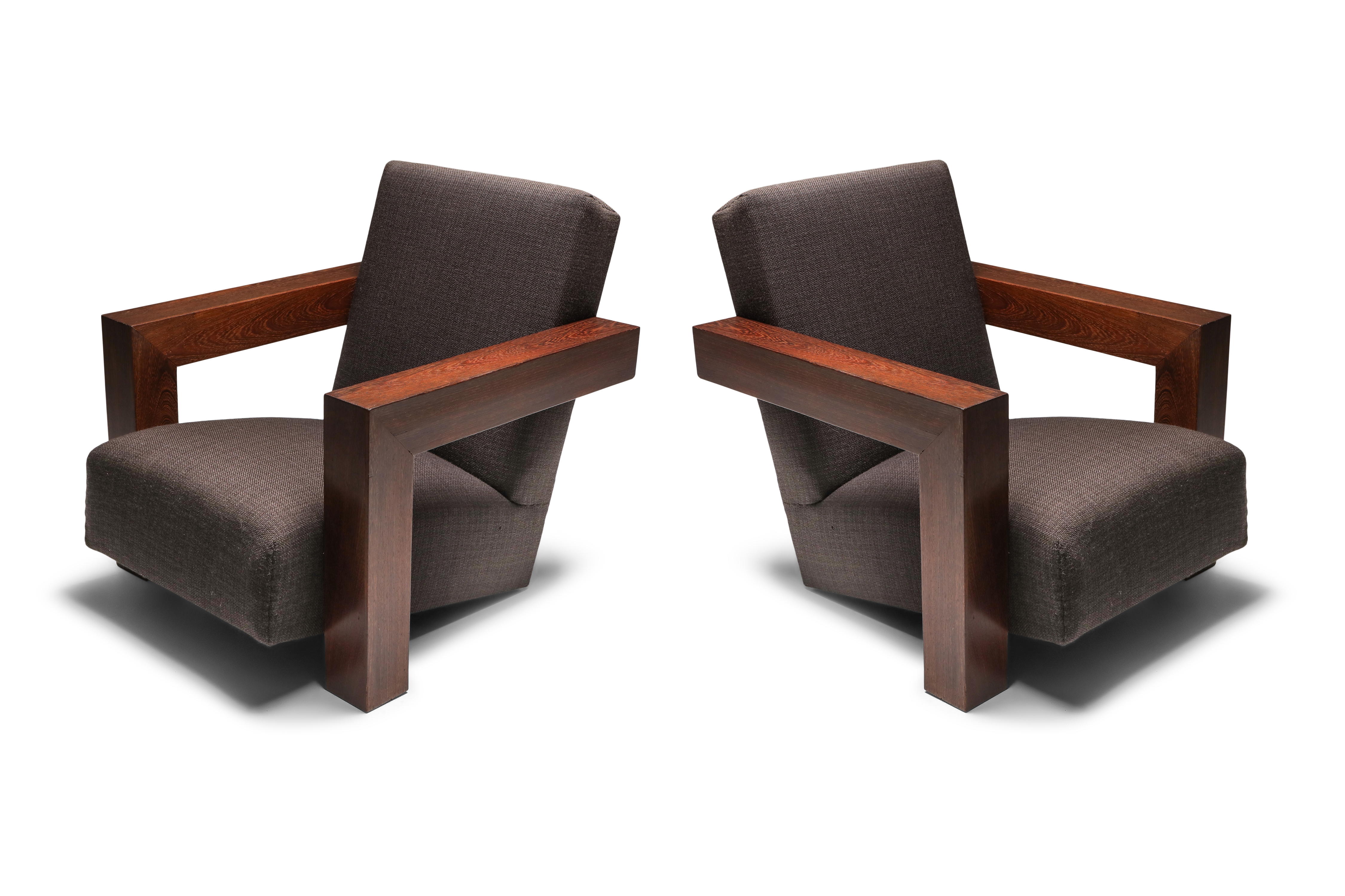 Rietveld's Utrecht Chair with Wooden Frame - 1960s