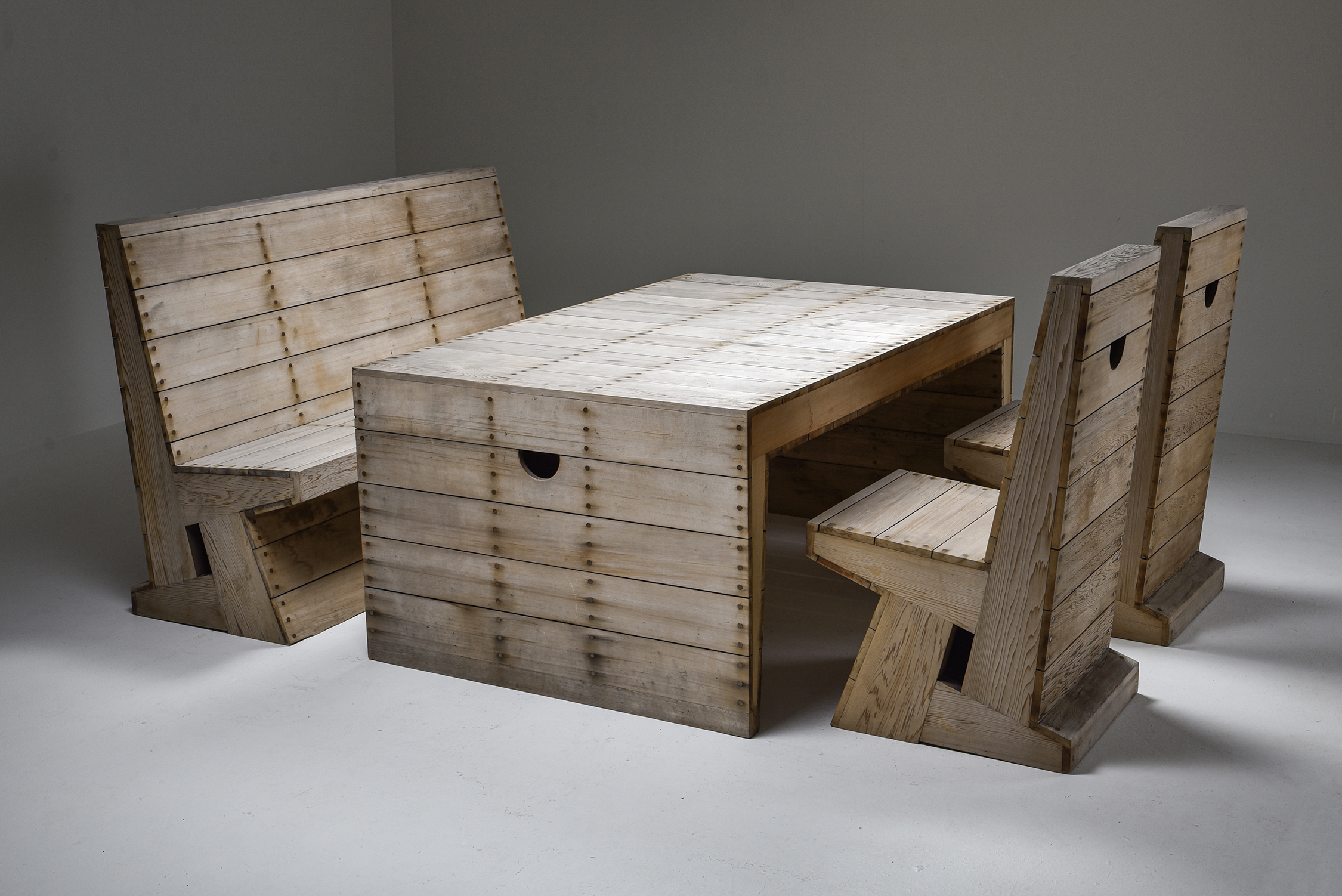 Dom Hans van der Laan & Jan De Jong Outdoor Dining Set - 1970's