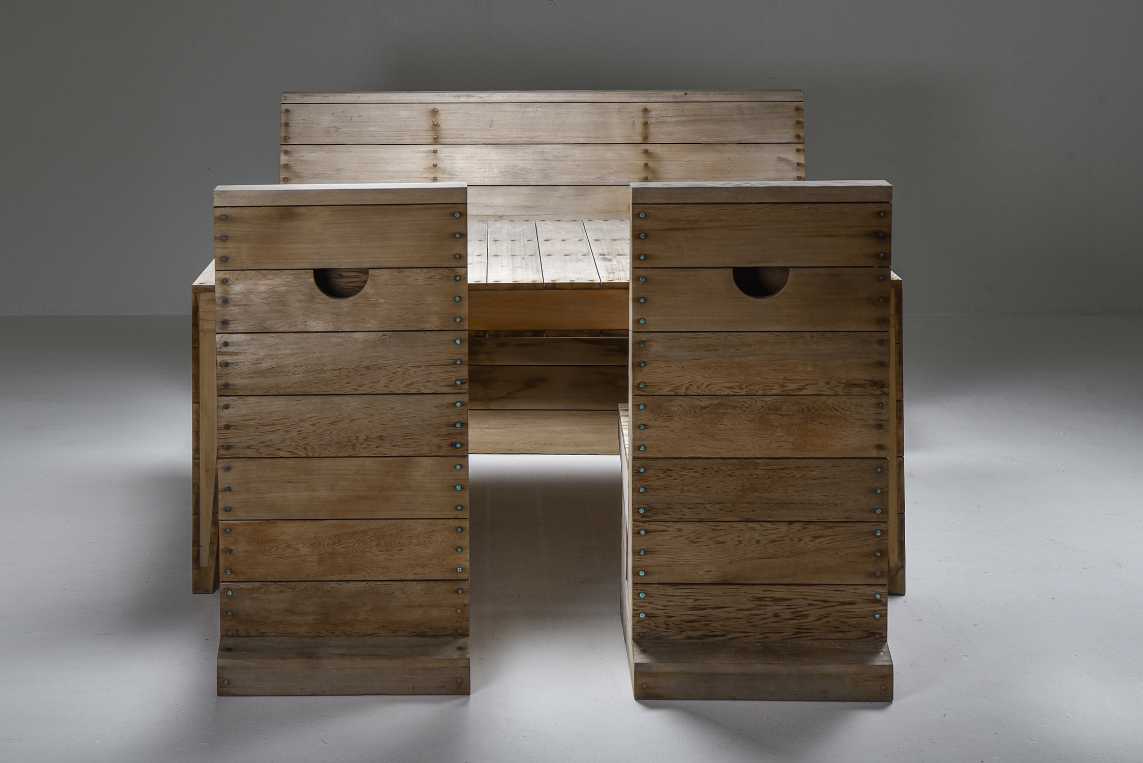 Dom Hans van der Laan & Jan De Jong Outdoor Dining Set - 1970's