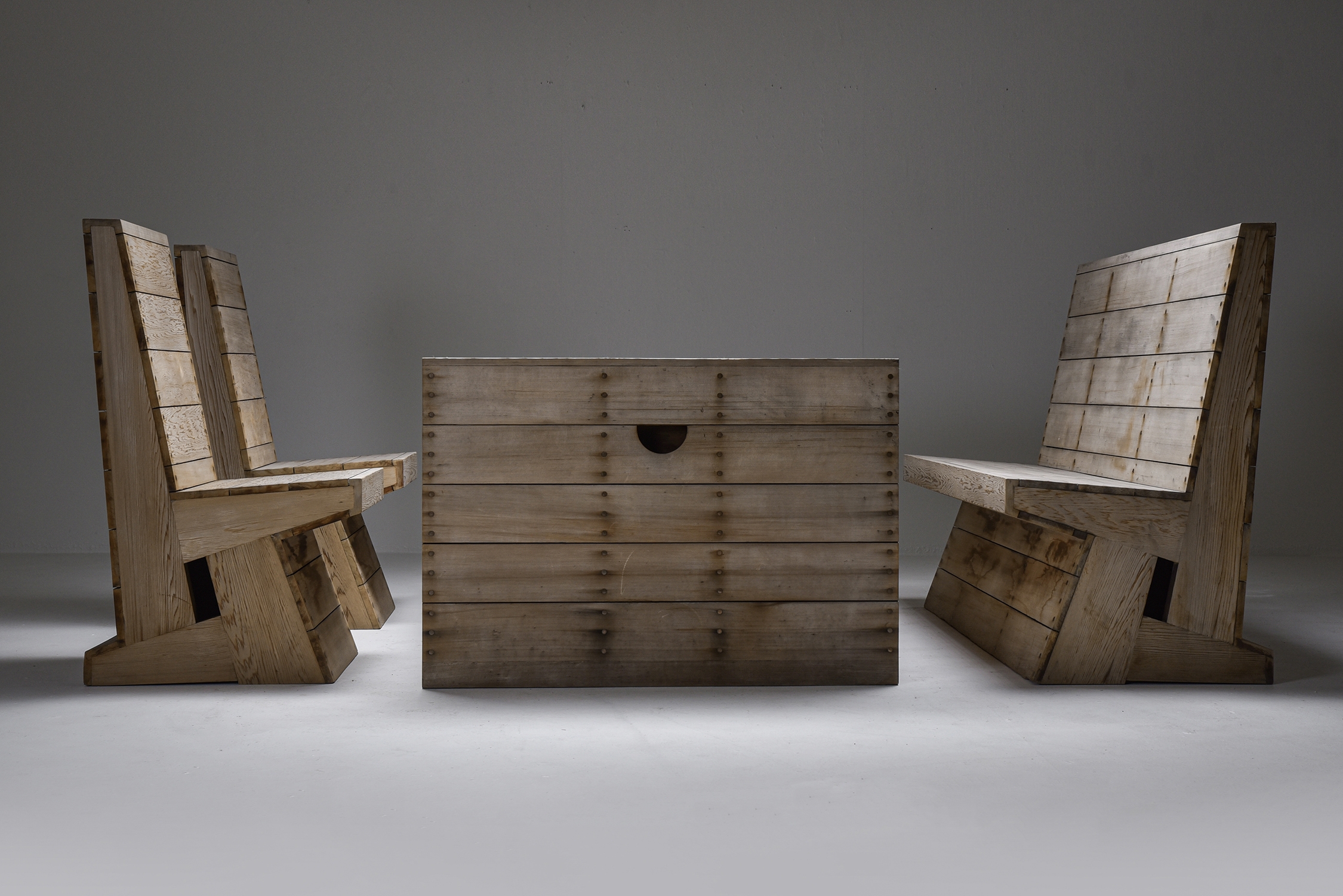 Dom Hans van der Laan & Jan De Jong Outdoor Dining Set - 1970's