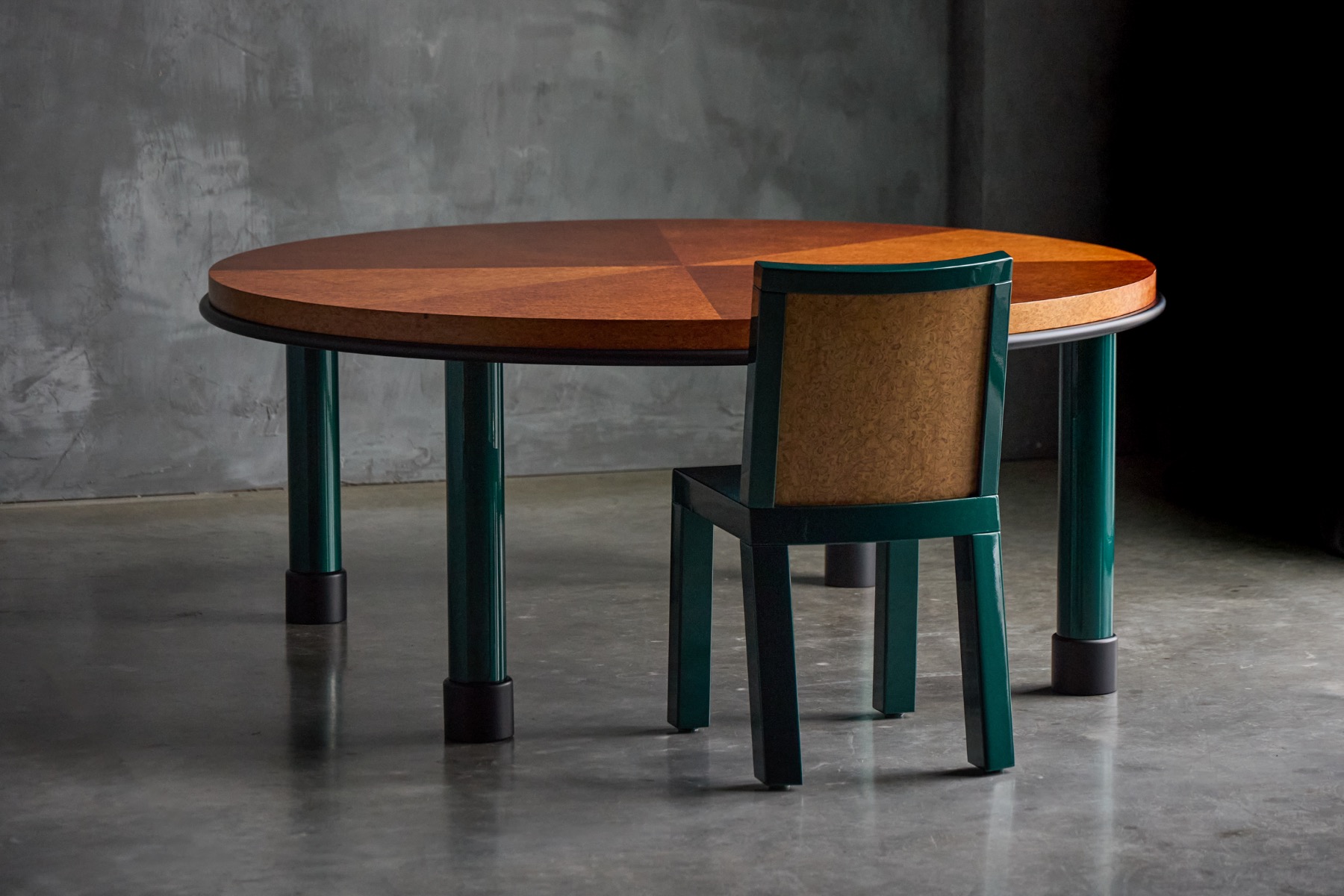 Donau Dining Set by Ettore Sottsass and Marco Zanini for Leitner, Italy - 1980s