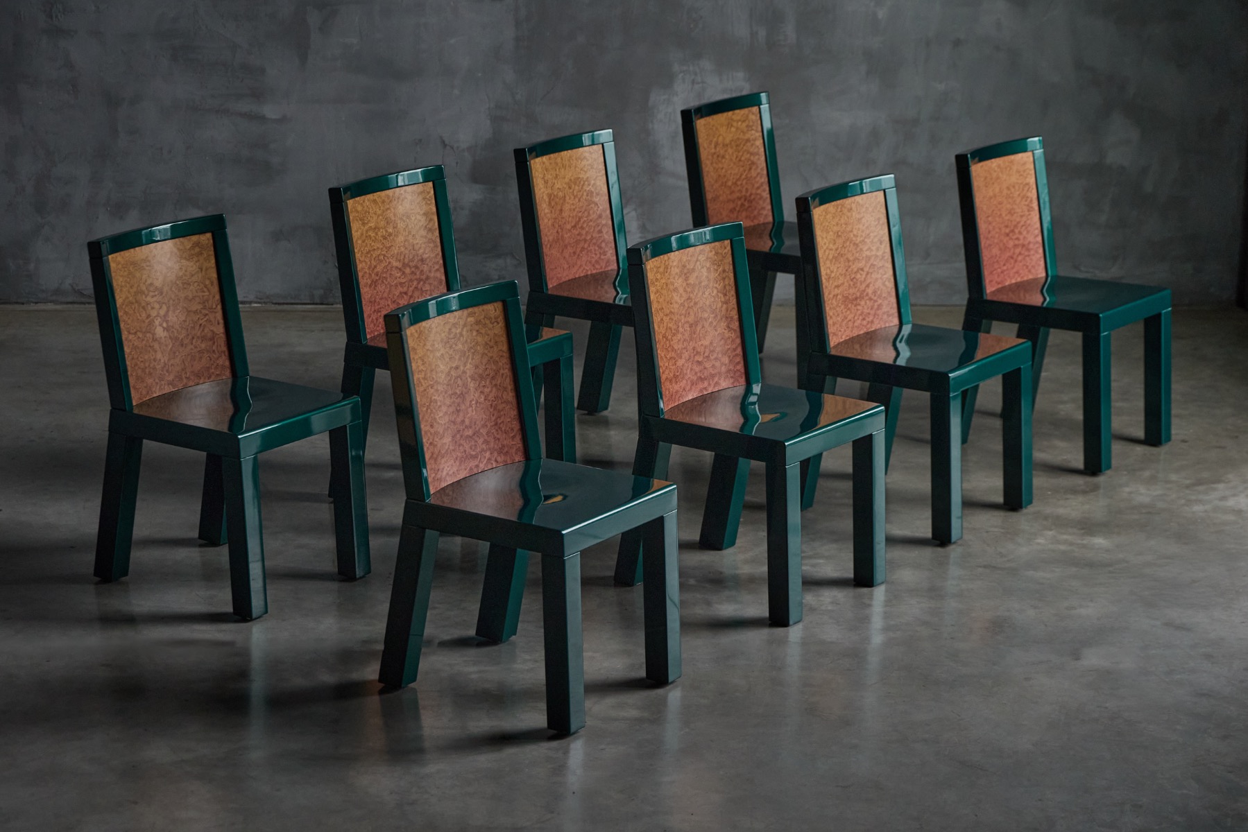 Donau Dining Set by Ettore Sottsass and Marco Zanini for Leitner, Italy - 1980s