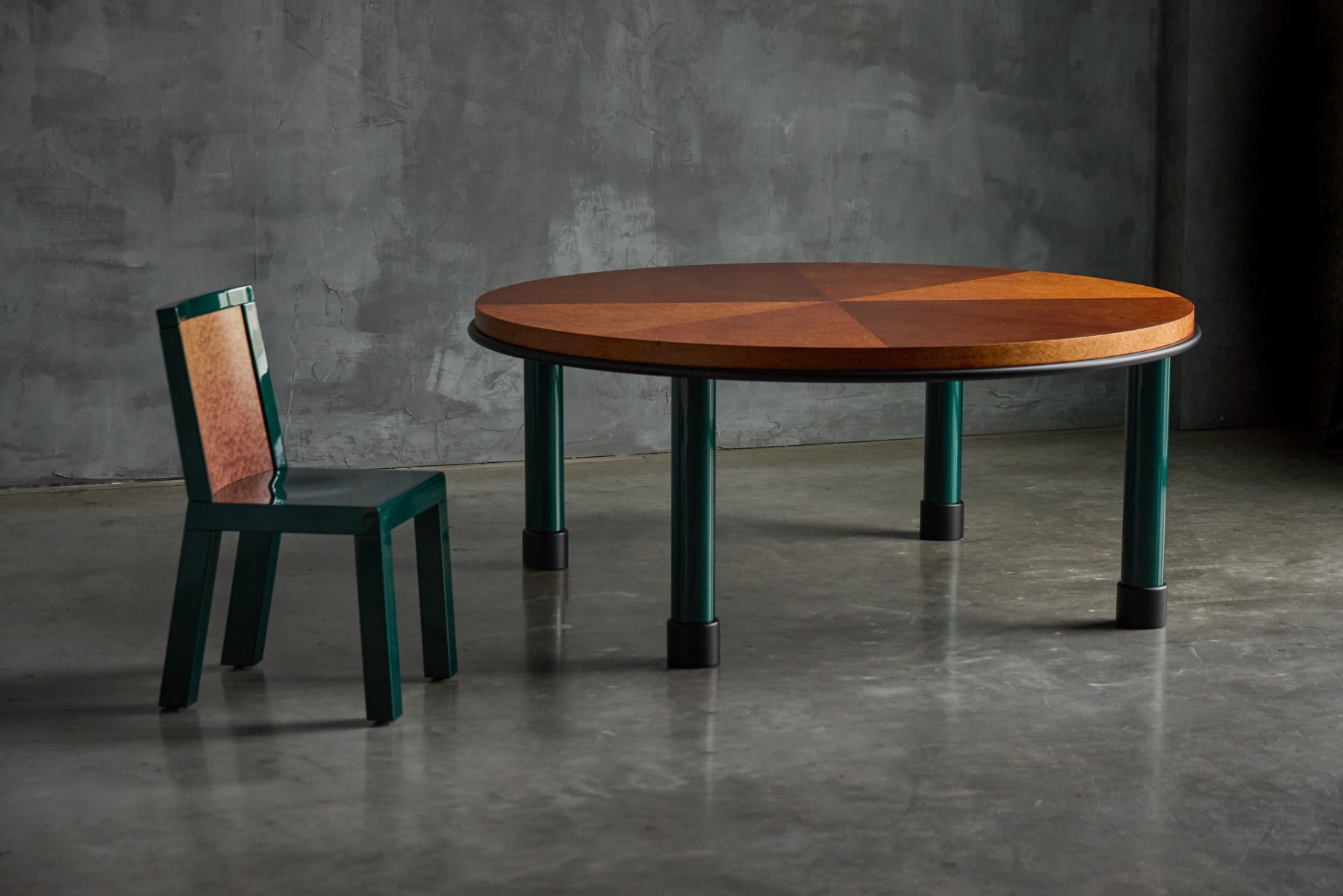 Donau Dining Set by Ettore Sottsass and Marco Zanini for Leitner, Italy - 1980s