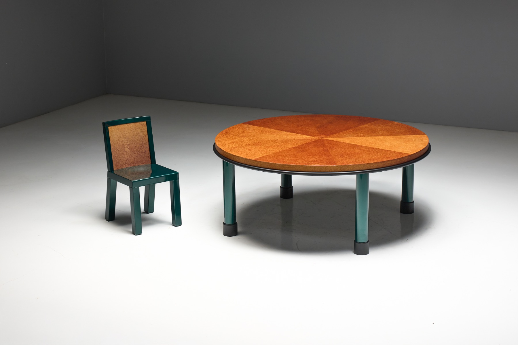Donau Dining Set by Ettore Sottsass and Marco Zanini for Leitner, Italy - 1980s