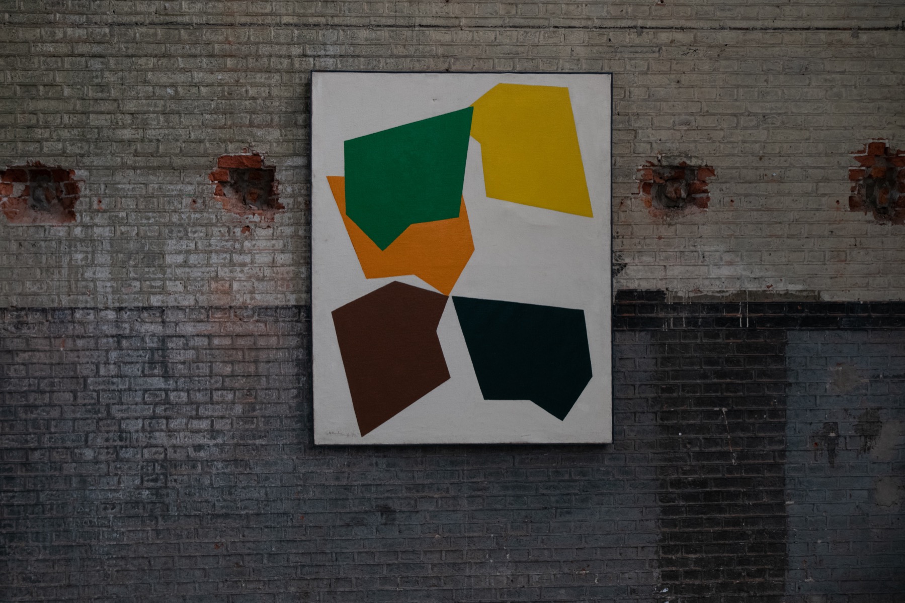 Contemporary Abstract Painting by René Roche - 1979