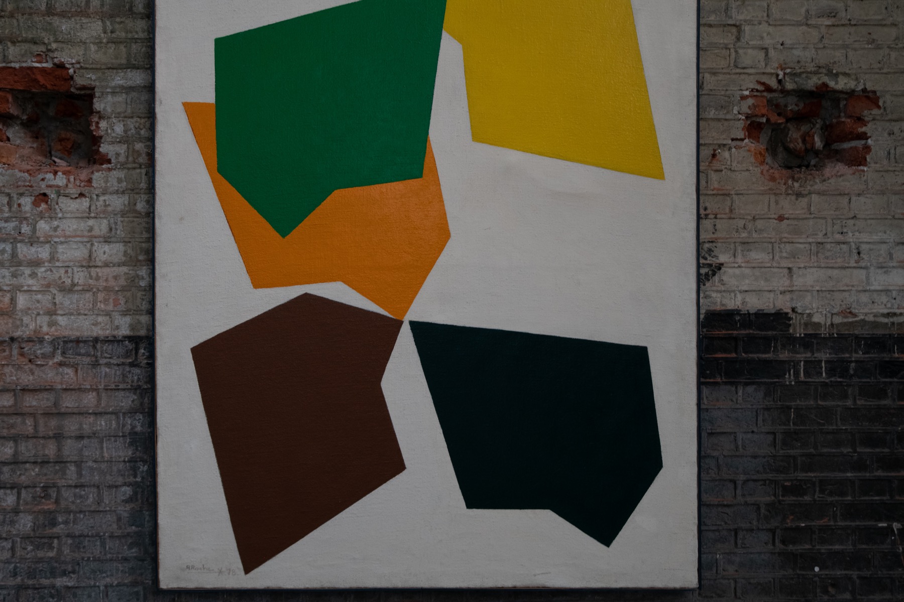 Contemporary Abstract Painting by René Roche - 1979