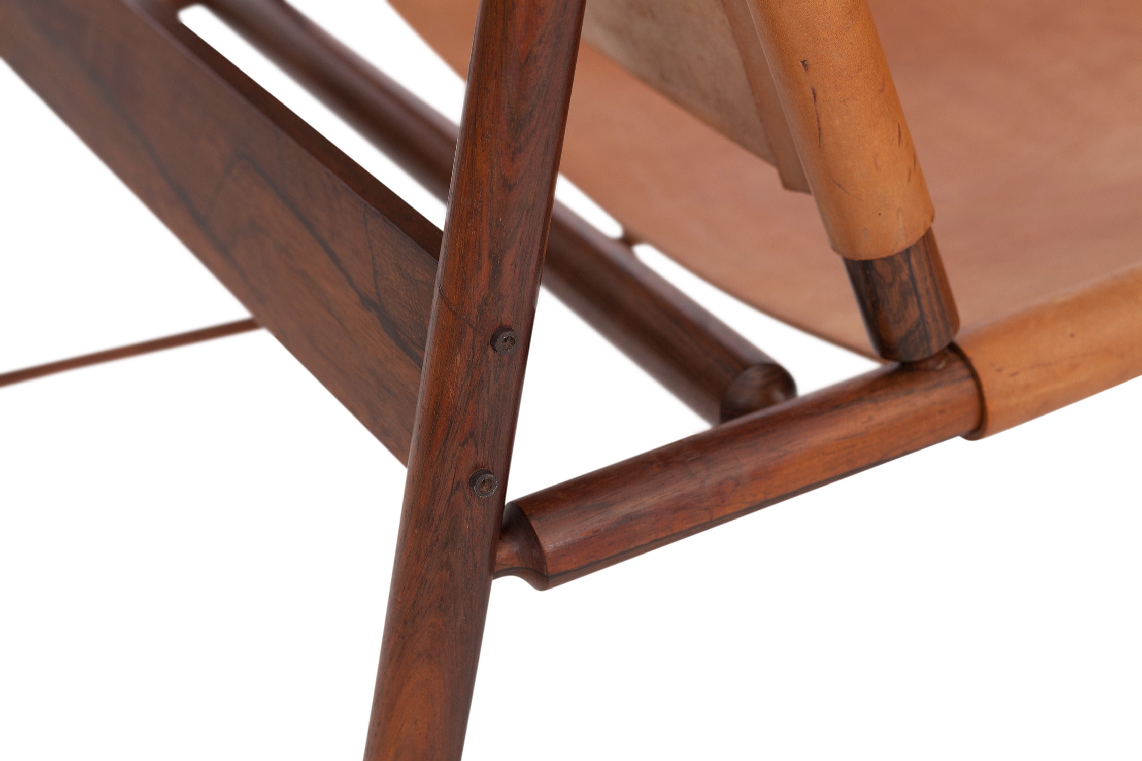 Rosewood and Cognac Leather Lounge Chair by Jorge Zalszupin, Brazil - 1955